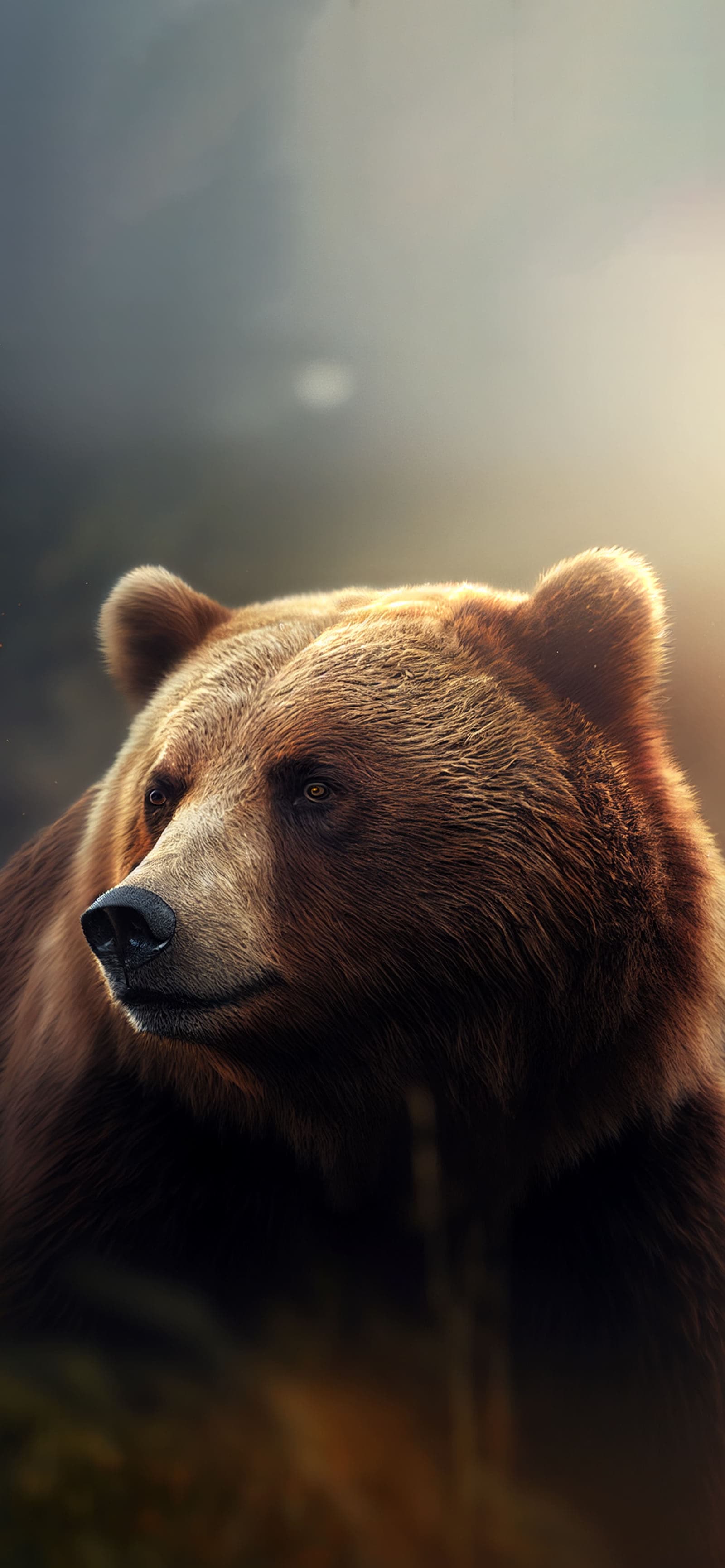 Grizzly Gaze - Pro phone wallpaper