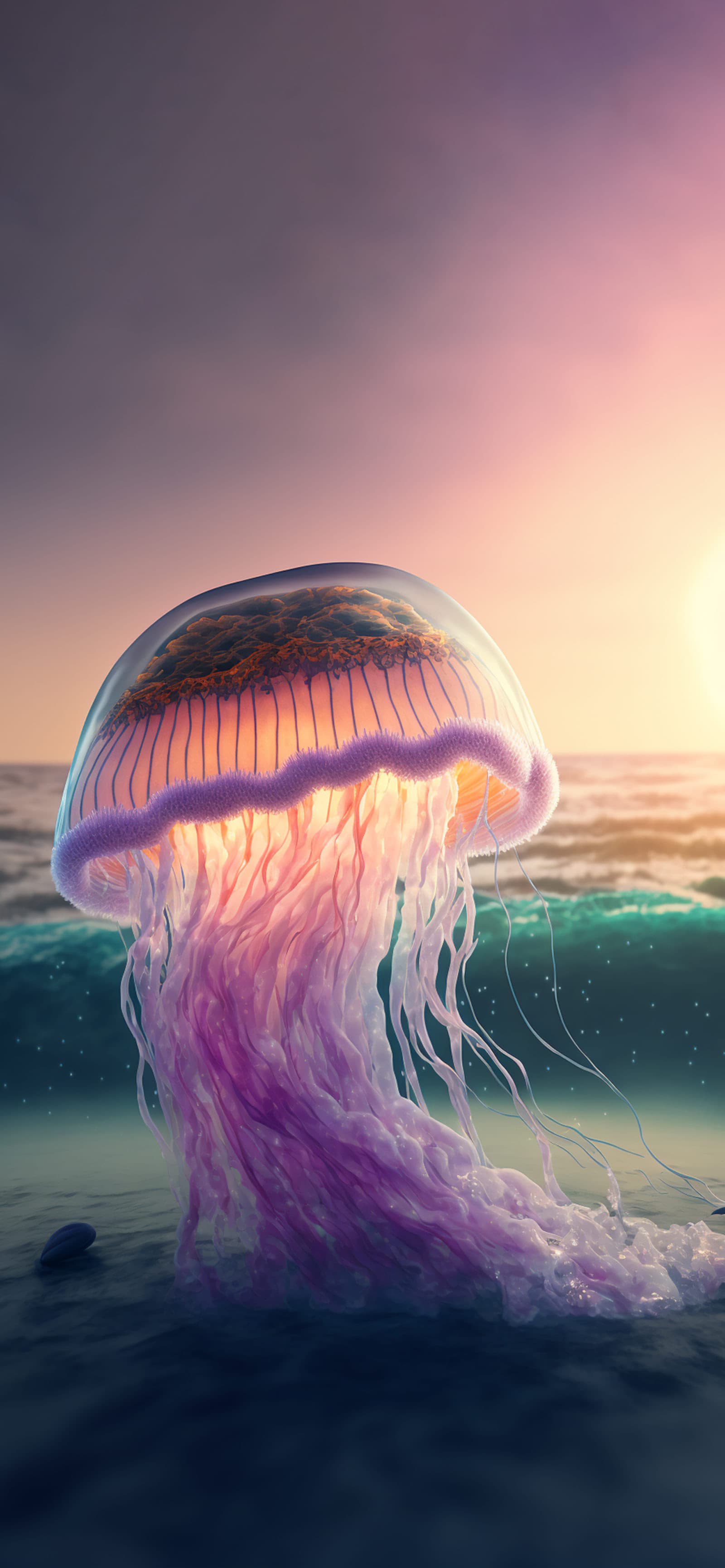 Jellyfish Bloom - Pro phone wallpaper