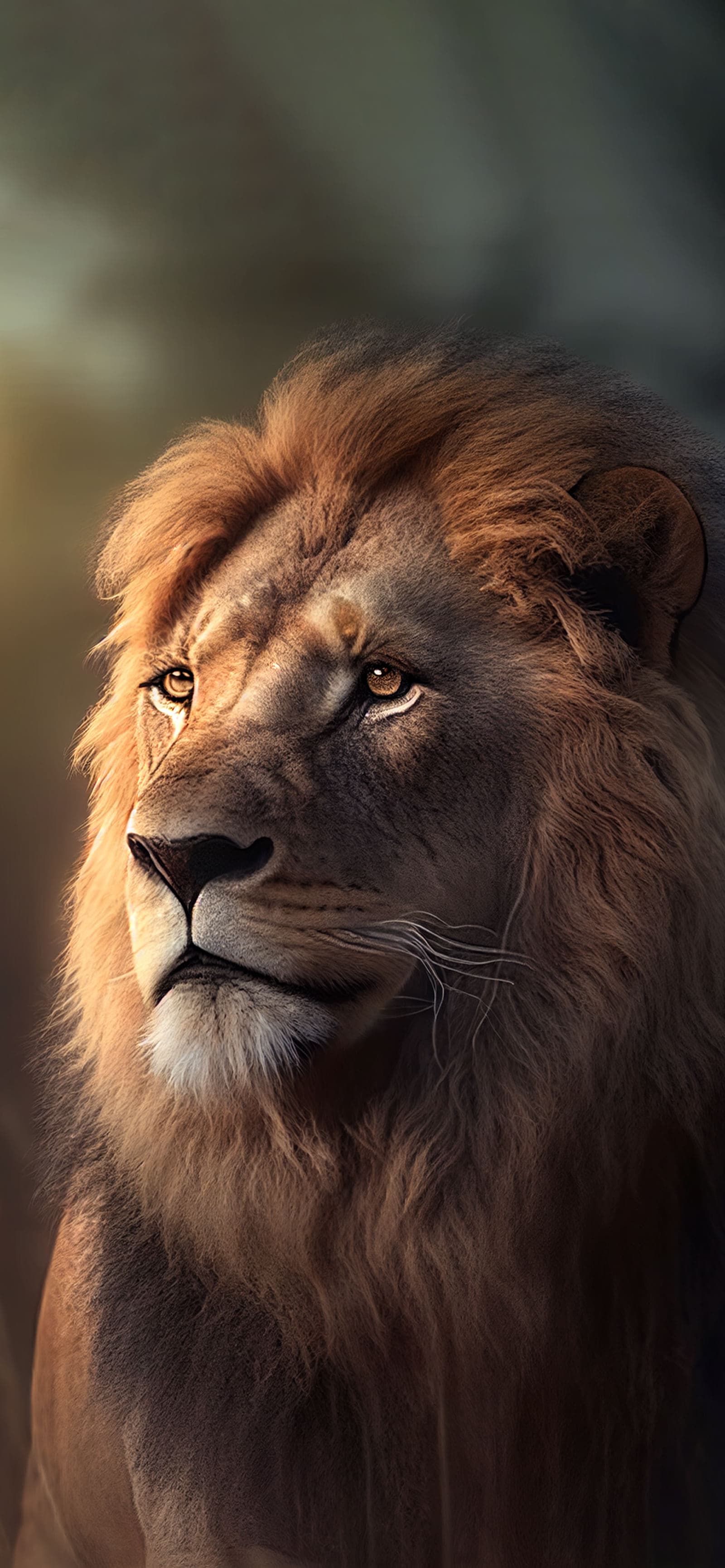 Lion's Noble Stance - Pro phone wallpaper