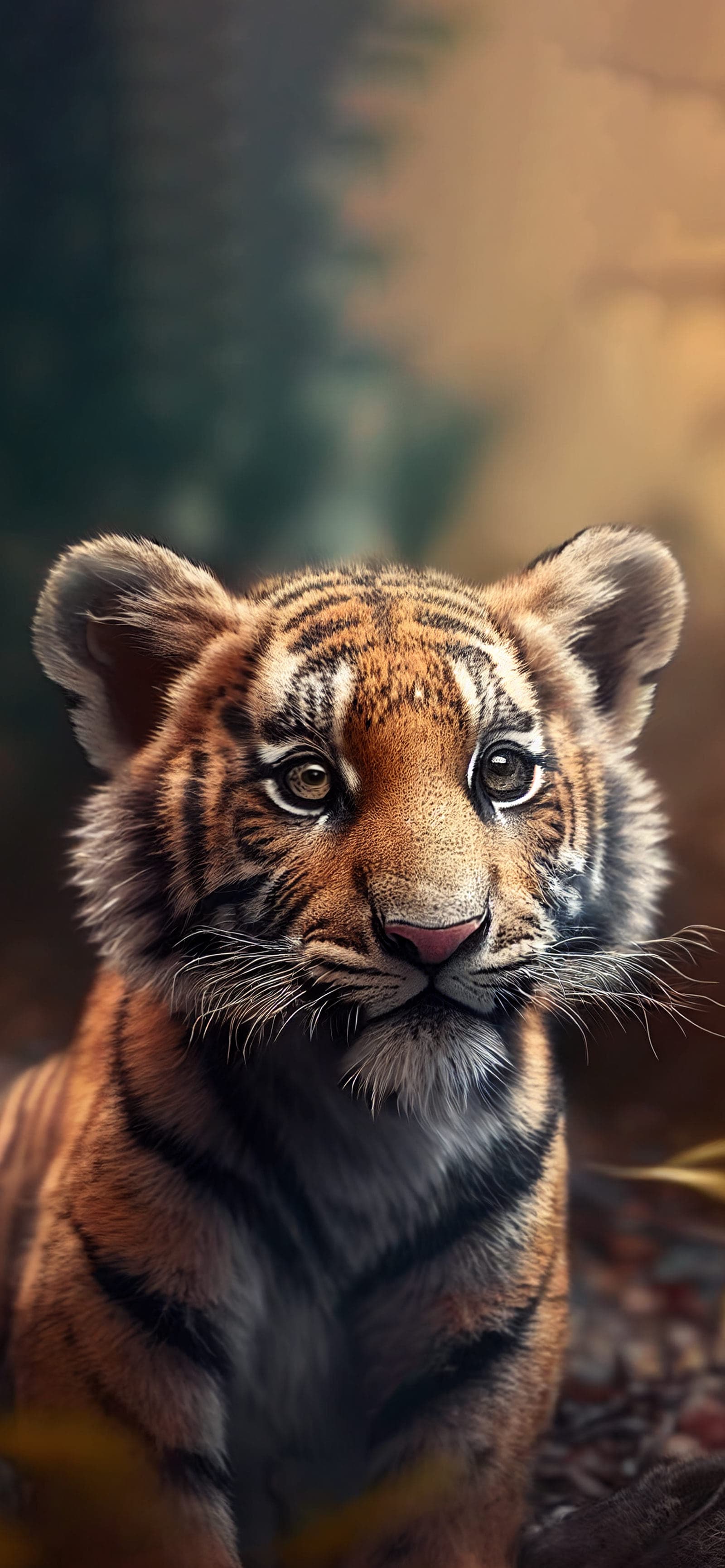 Adorable Tiger Cub - Pro phone wallpaper
