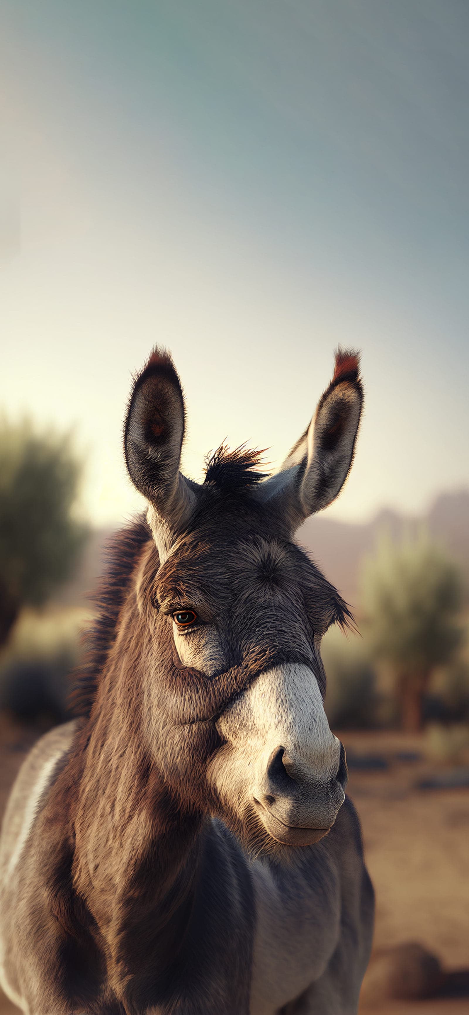 Donkey Portrait - Pro phone wallpaper