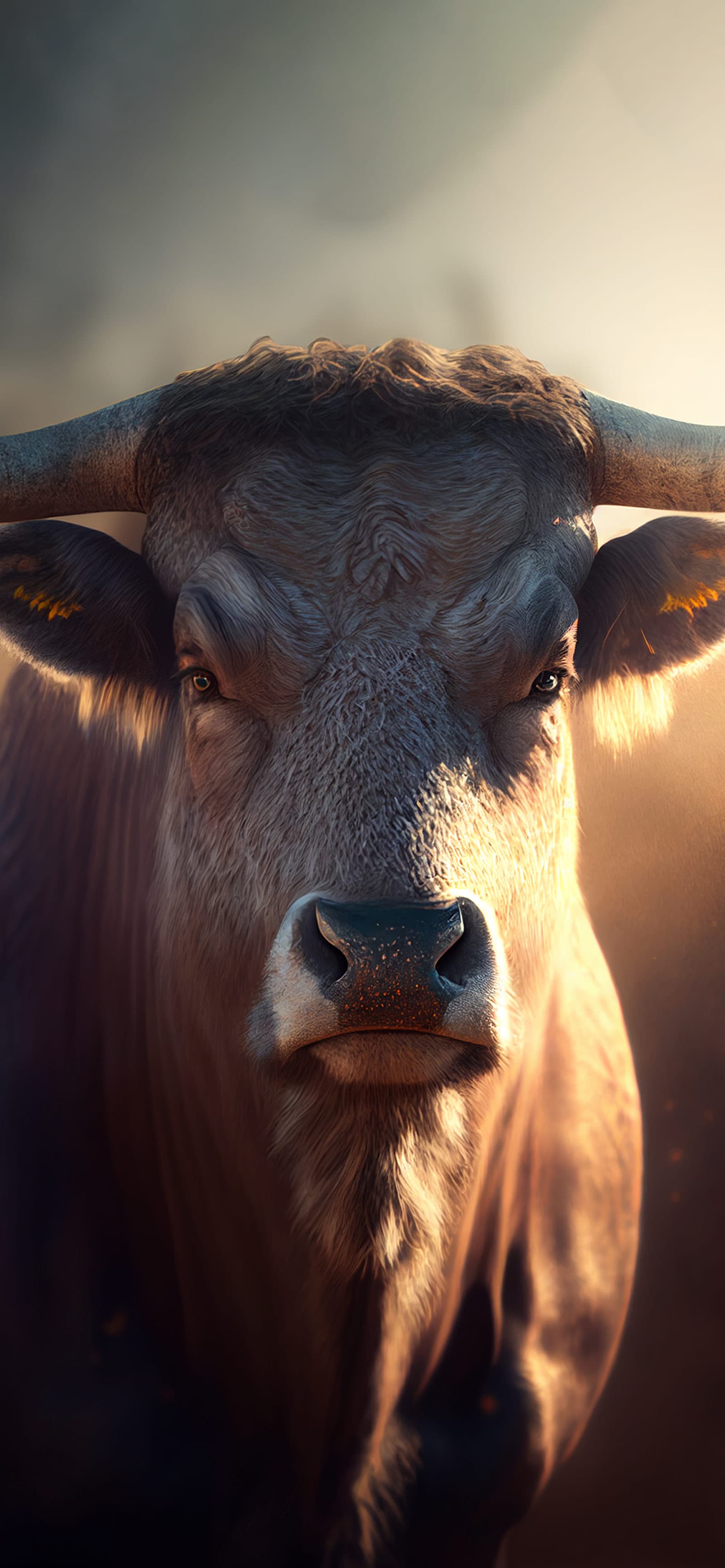 Bull Stare - Pro phone wallpaper