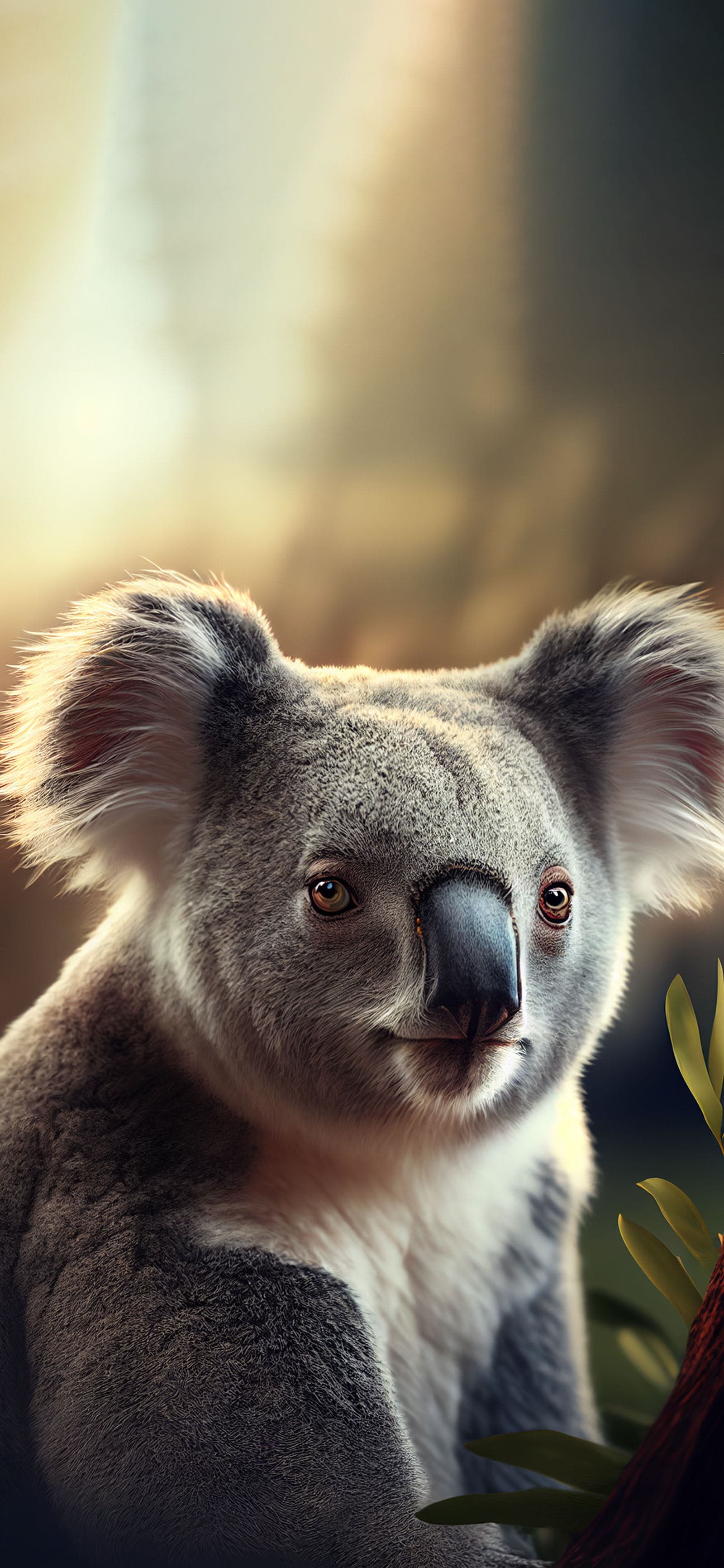 Koala Bear Portrait - Pro phone wallpaper