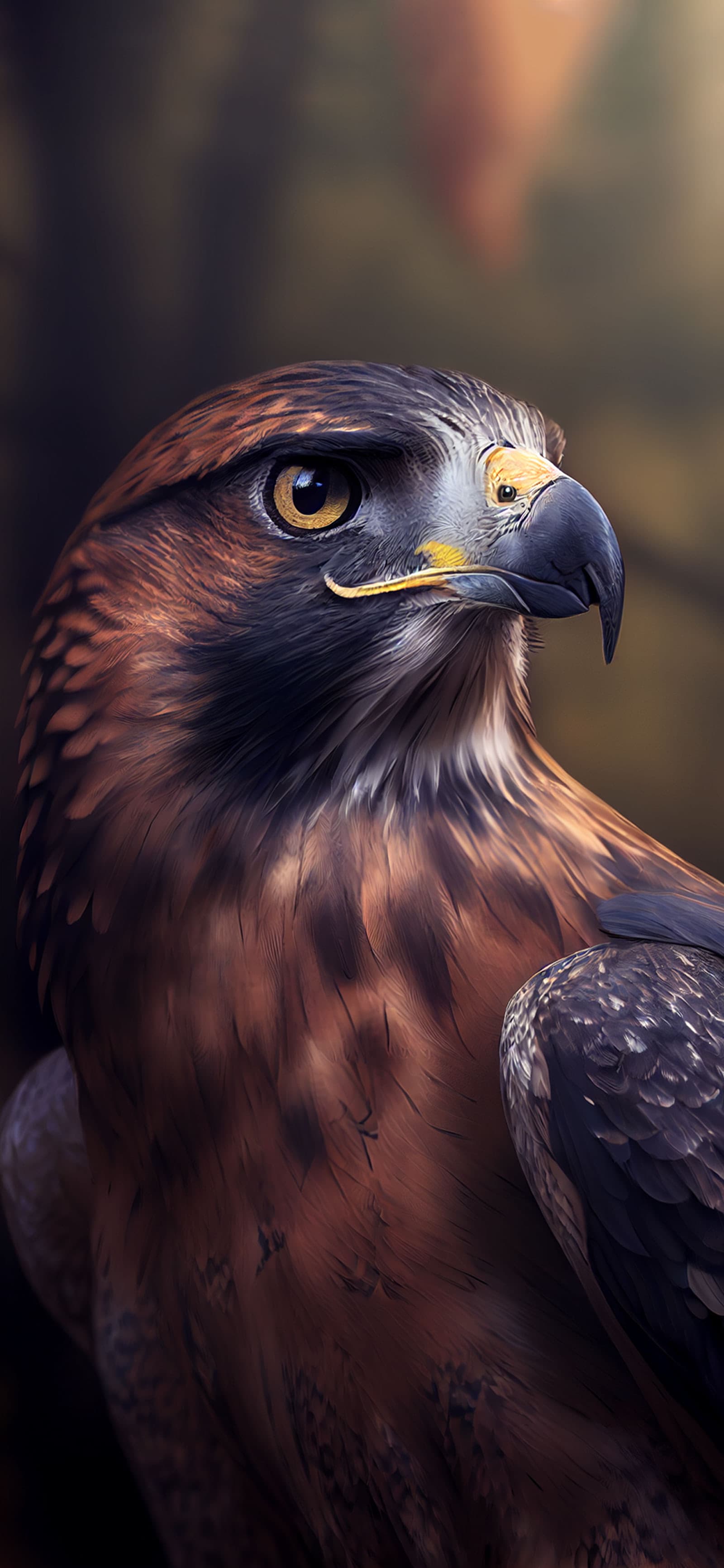 Majestic Eagle Portrait - Pro phone wallpaper