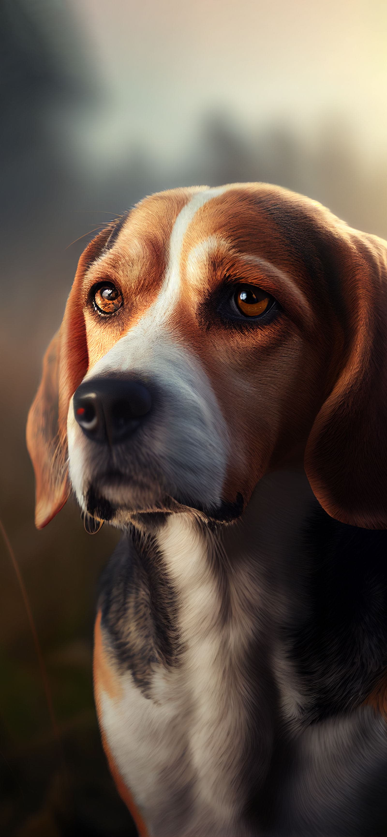 Beagle Dog Portrait - Pro phone wallpaper
