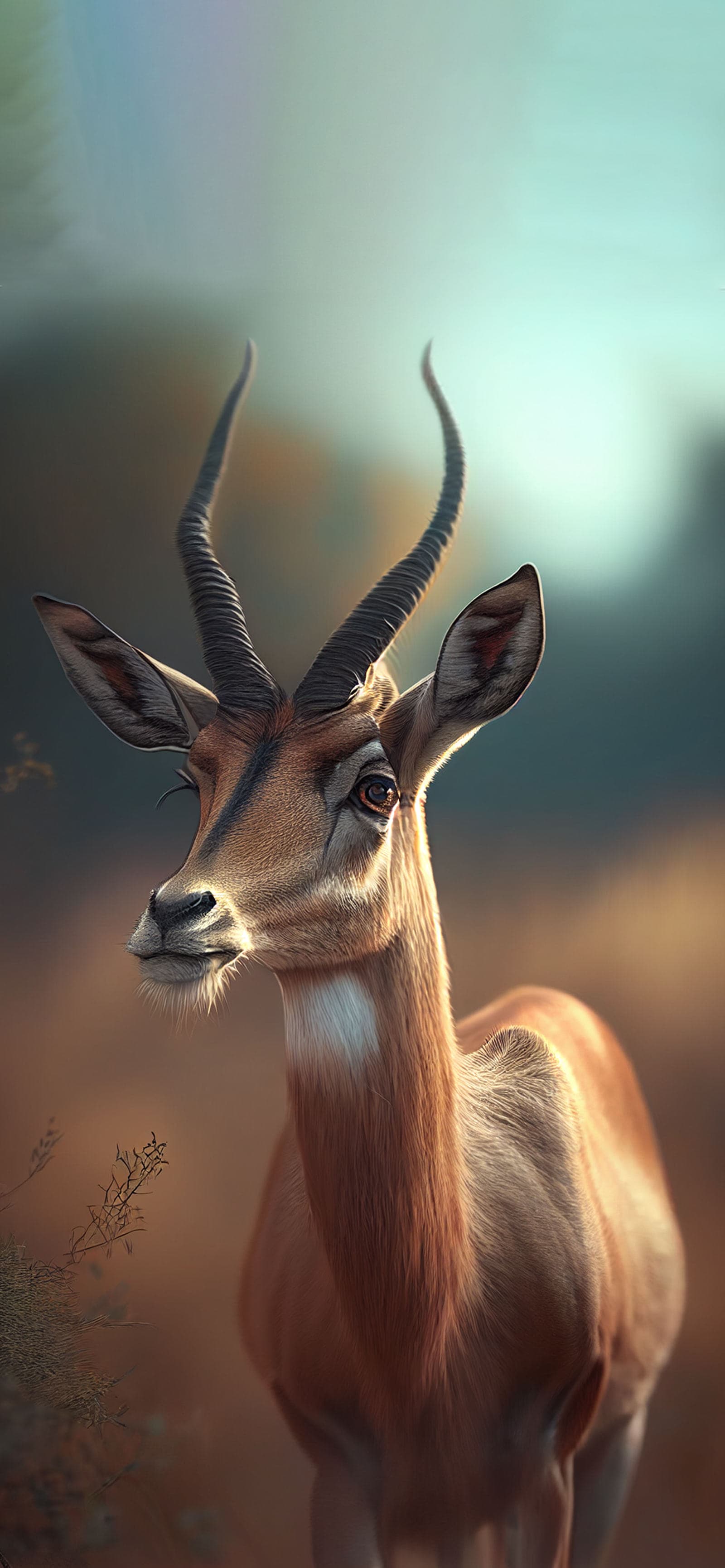 Antelope in Savannah - Pro phone wallpaper