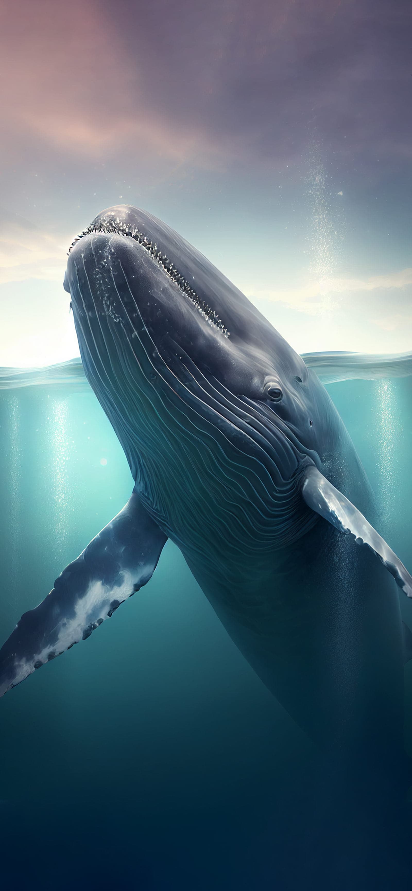 Whale Underwater Majesty - Pro phone wallpaper