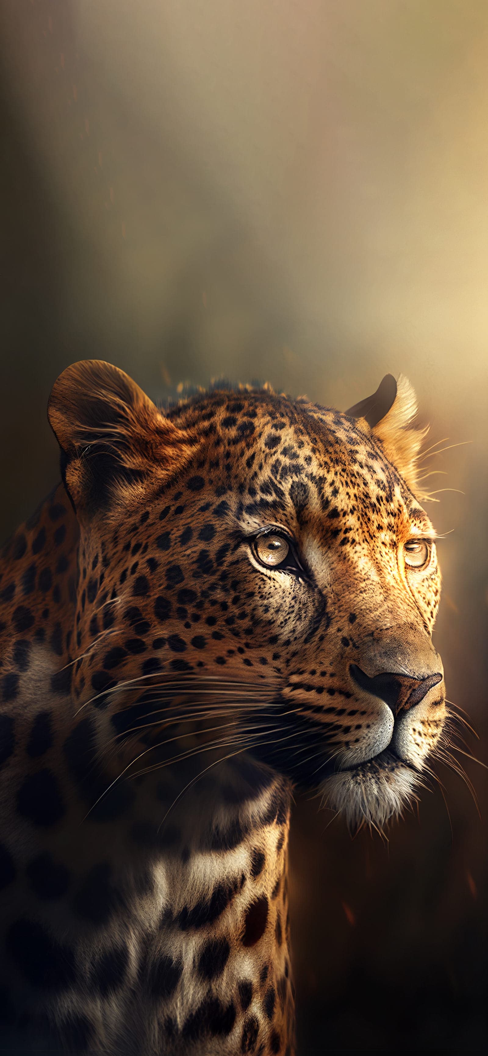 Leopard Intense Stare - Pro phone wallpaper