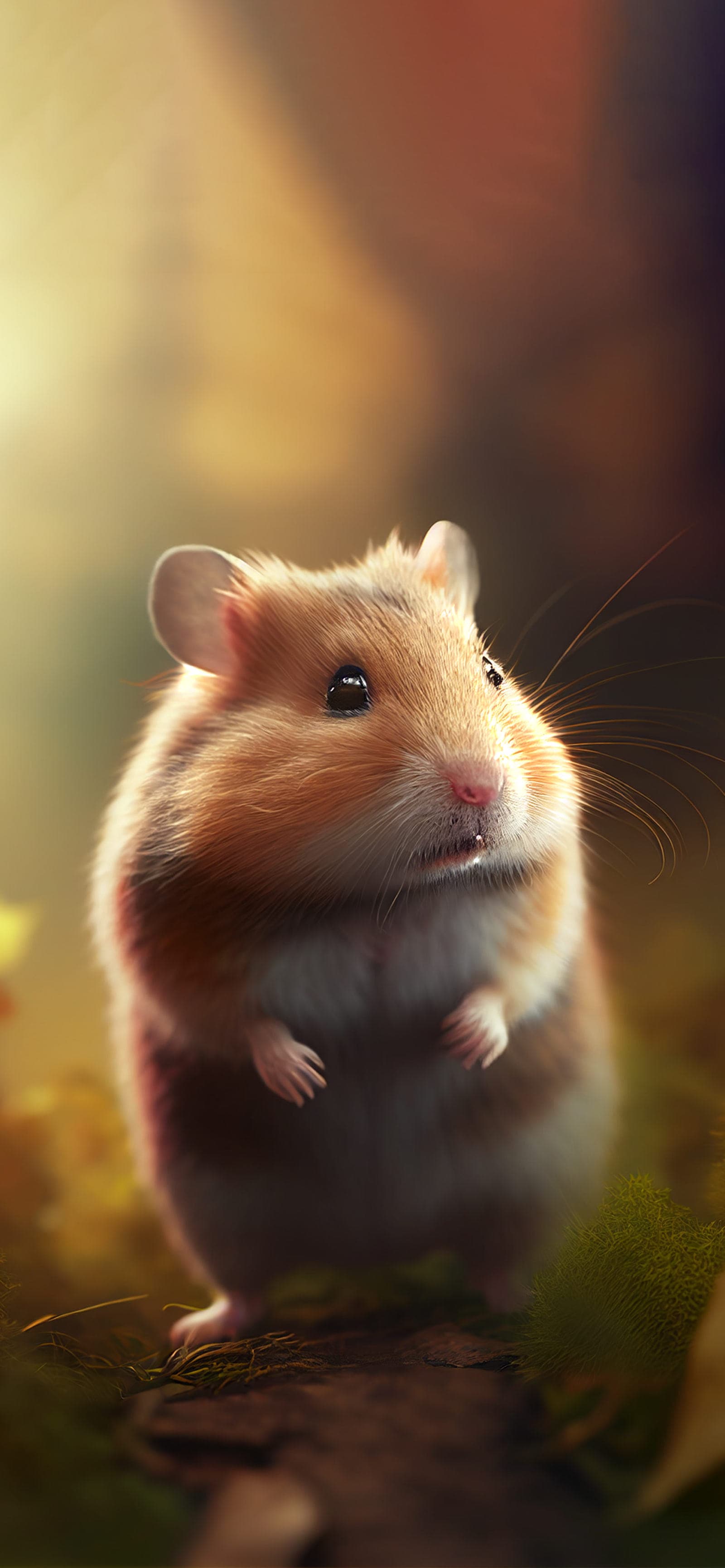 Hamster Portrait Cute - Pro phone wallpaper