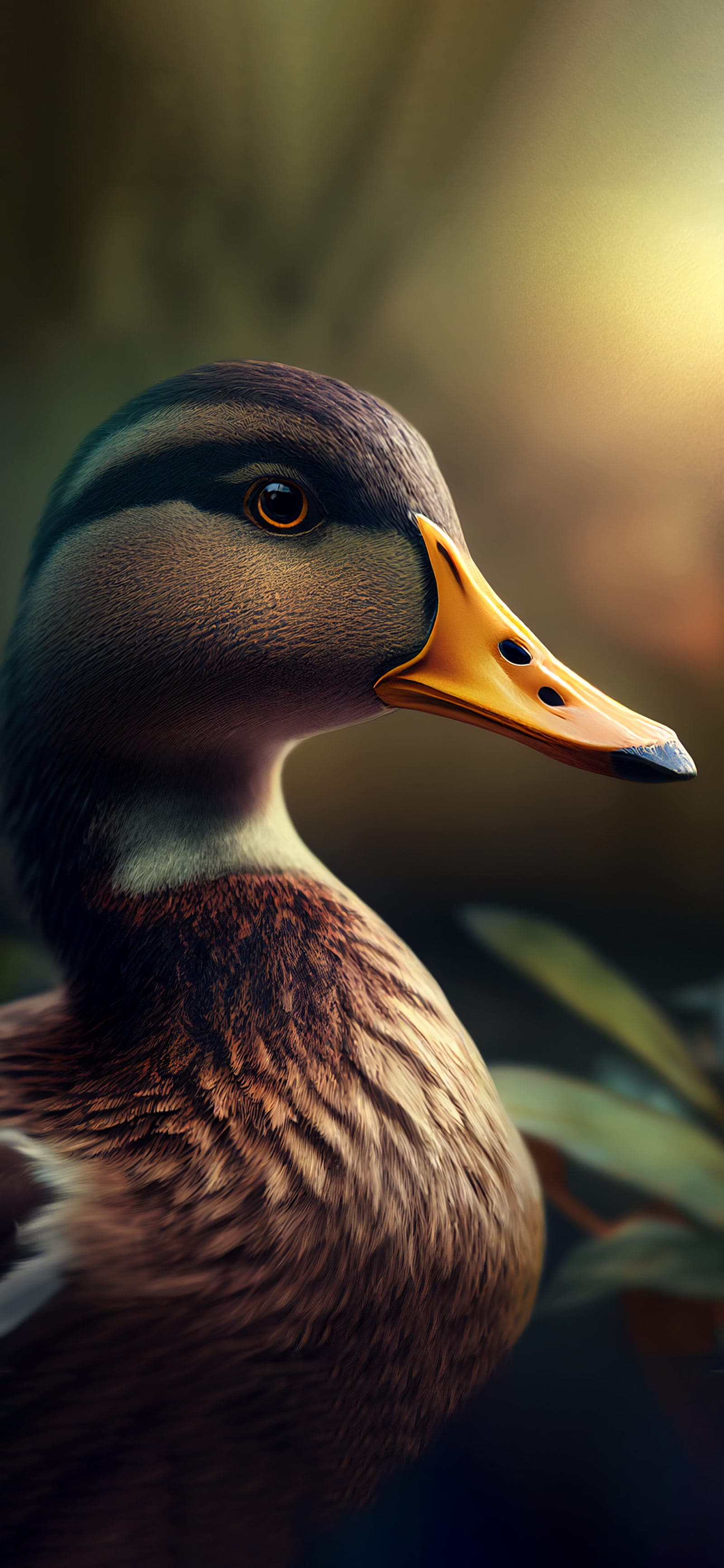 Duck Profile Gaze - Pro phone wallpaper