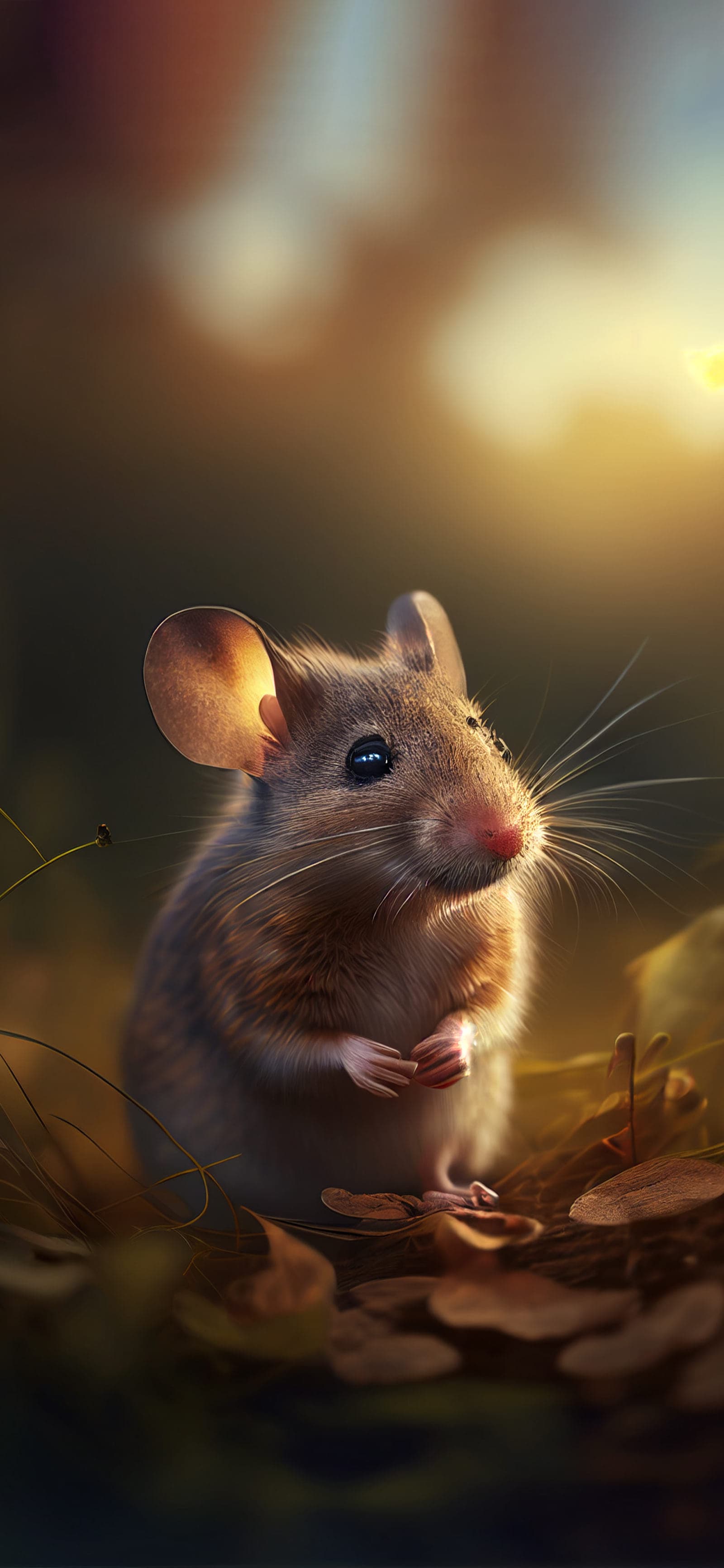 Mouse in Sunlight - Pro phone wallpaper