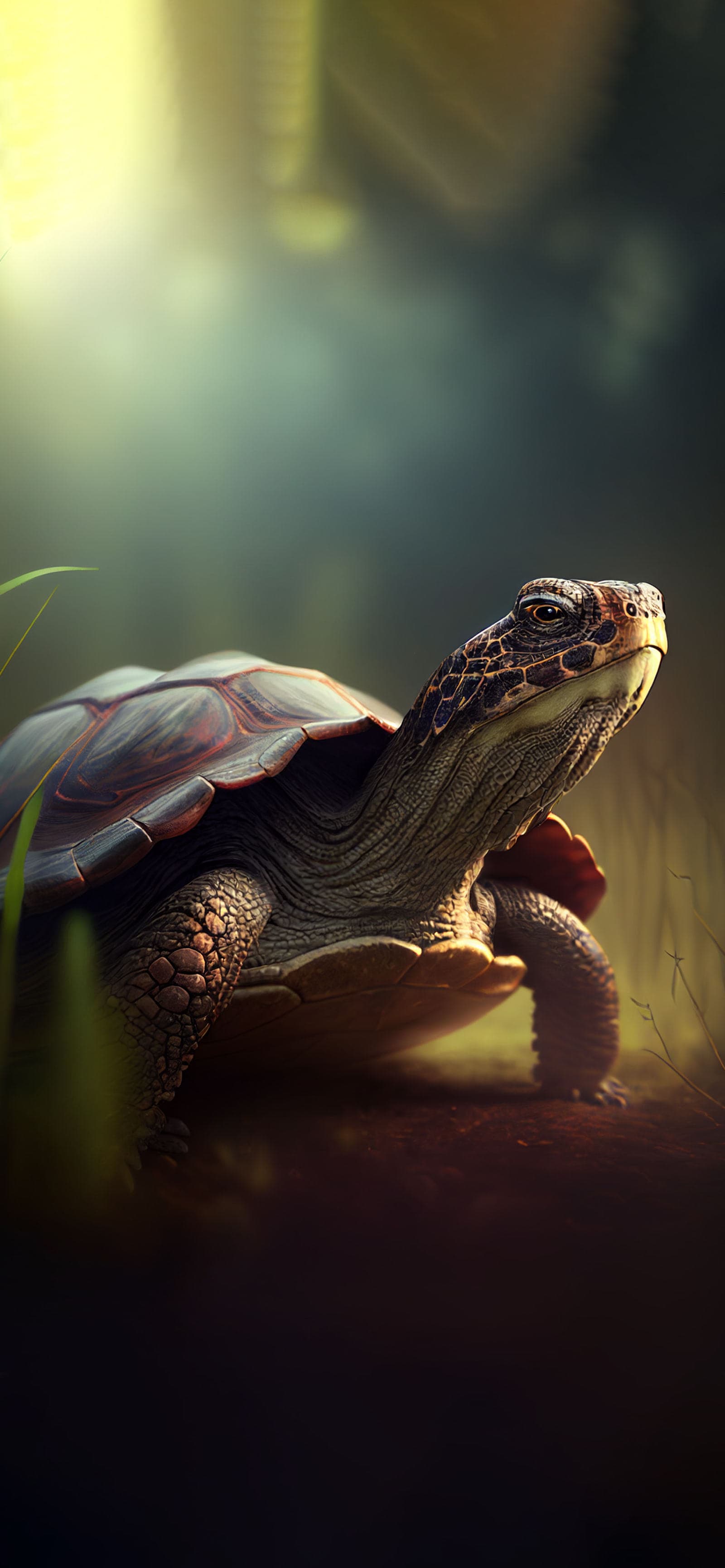 Turtle Gaze Sunlight - Pro phone wallpaper