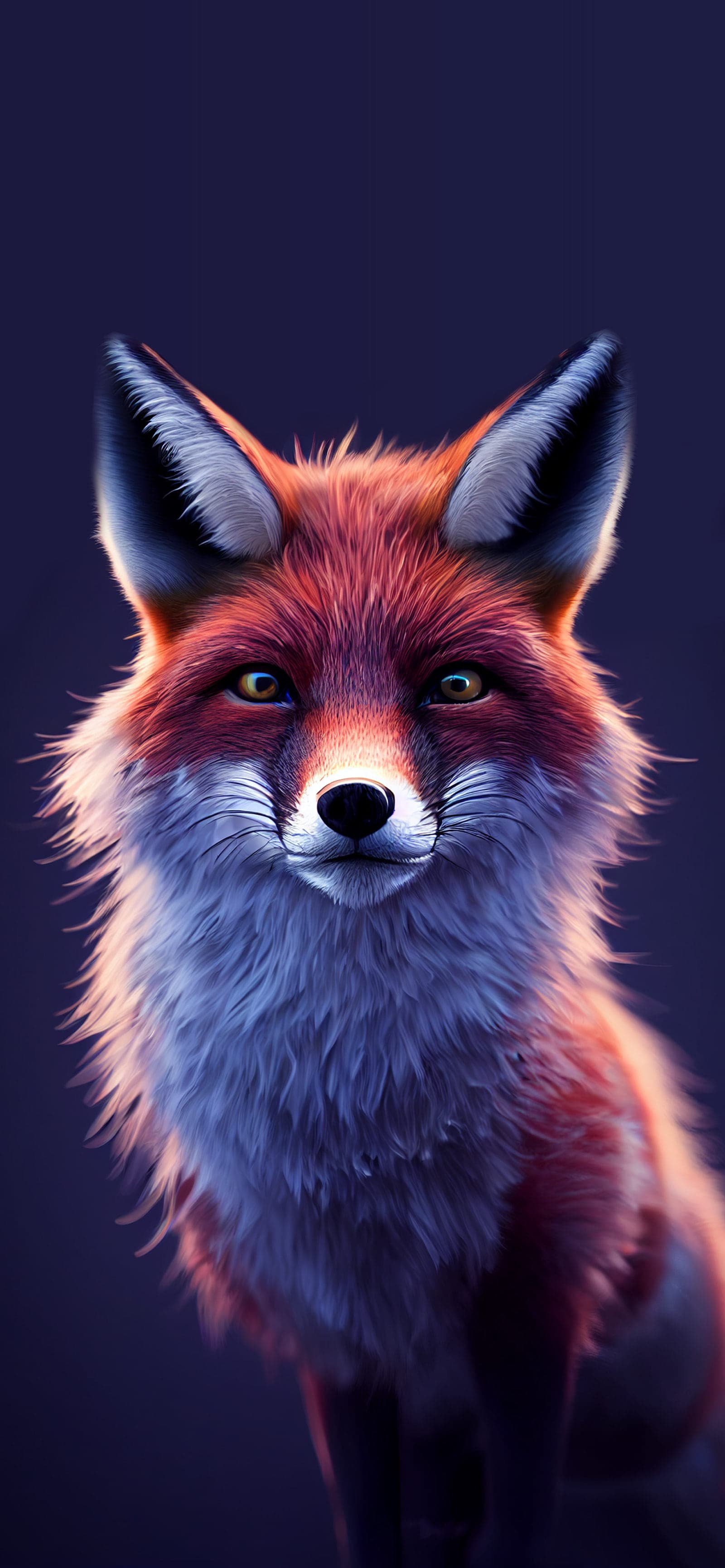 Fox Stare Portrait - Pro phone wallpaper
