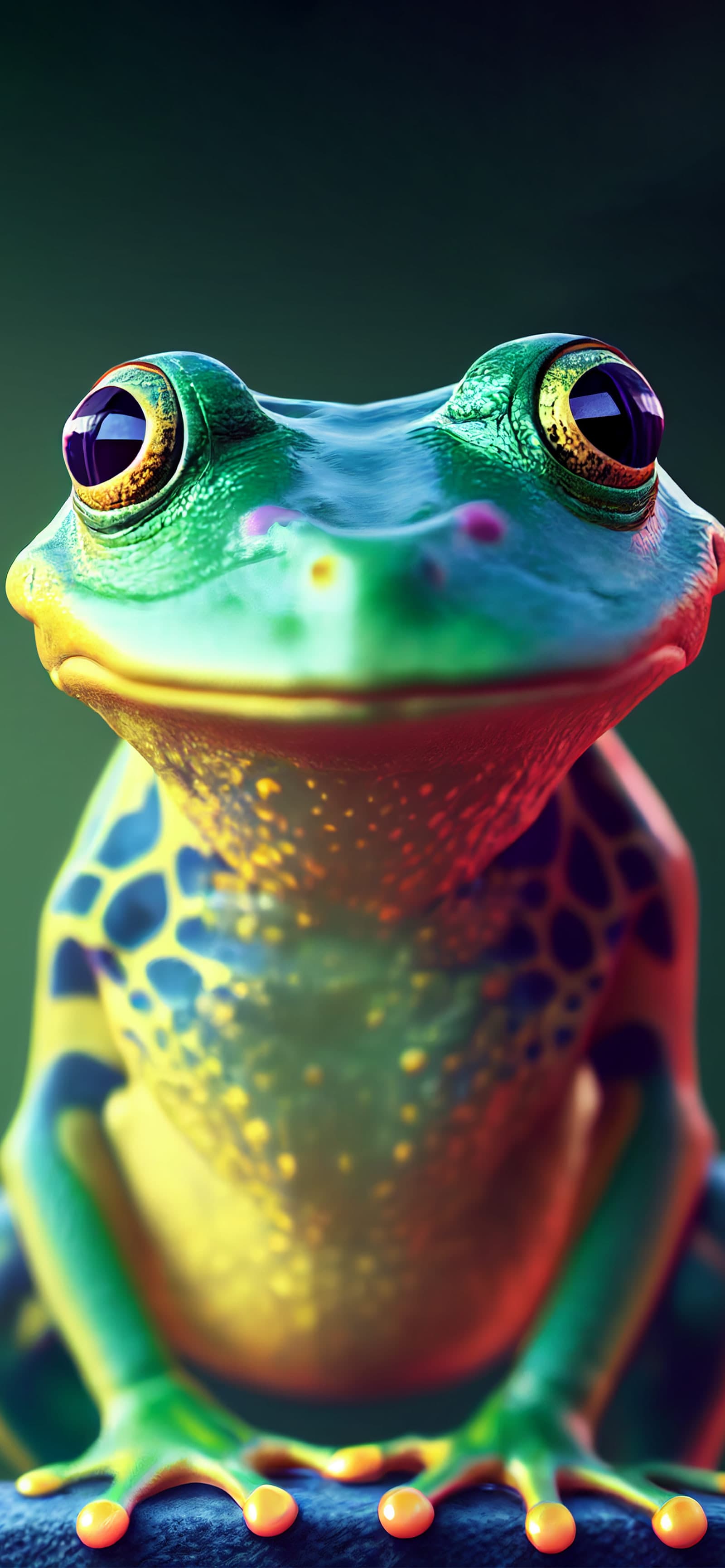 Froggy Friend Portrait - Pro phone wallpaper