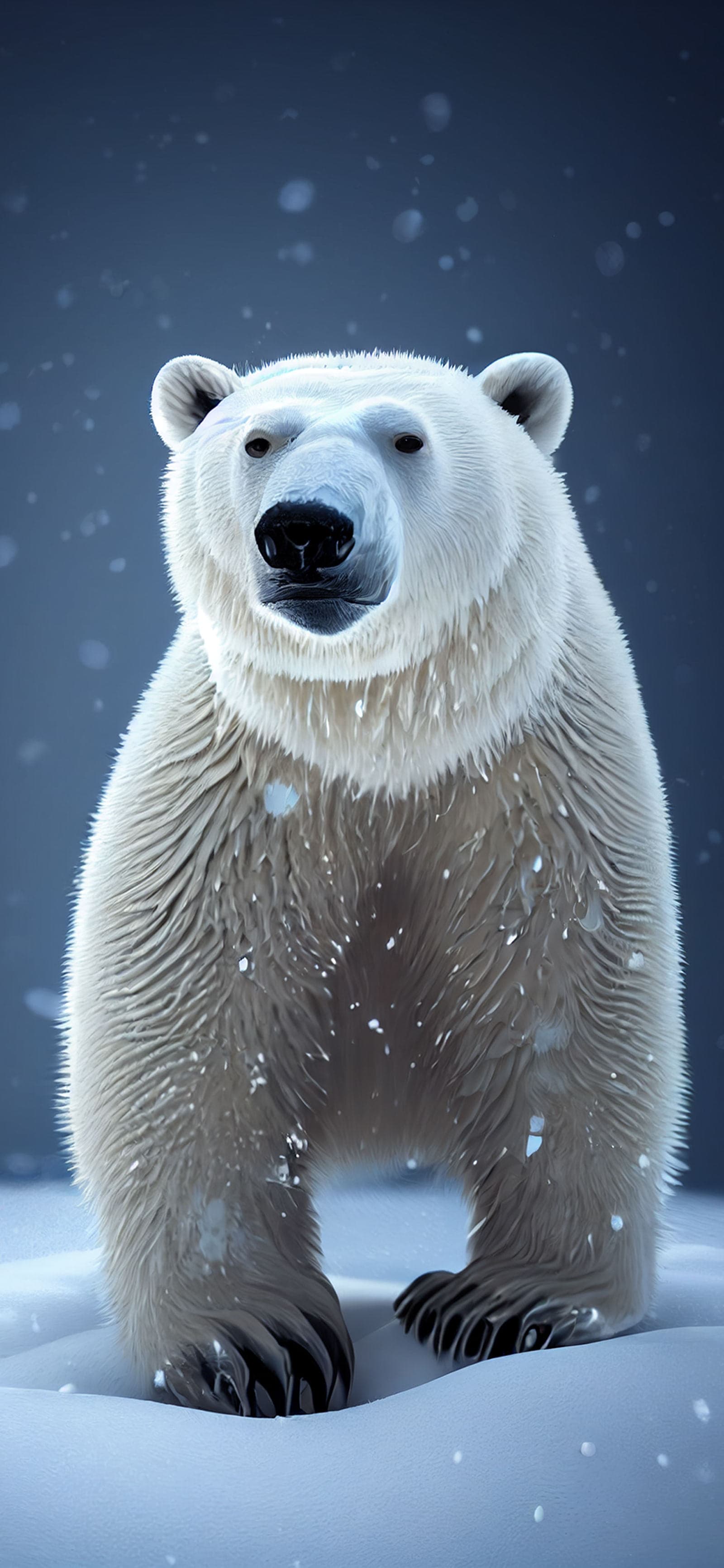 Polar Bear Snow - Pro phone wallpaper