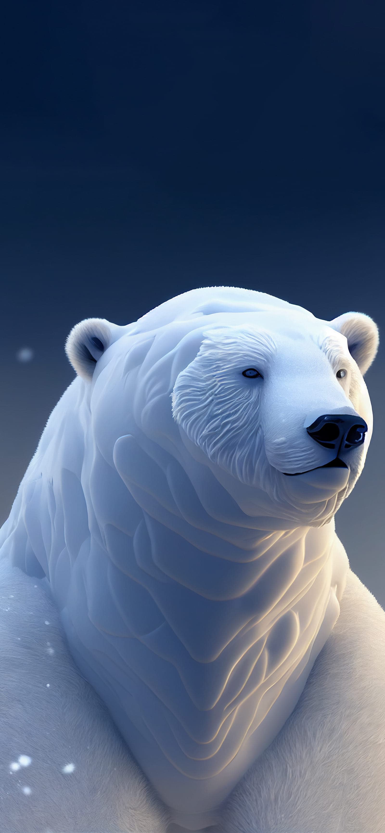 Polar Bear Portrait - Pro phone wallpaper
