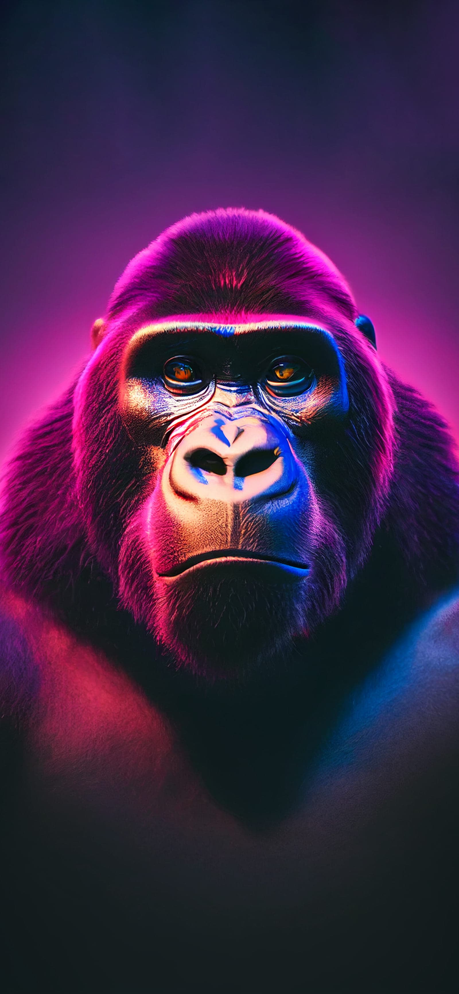 Neon Gorilla - Pro phone wallpaper