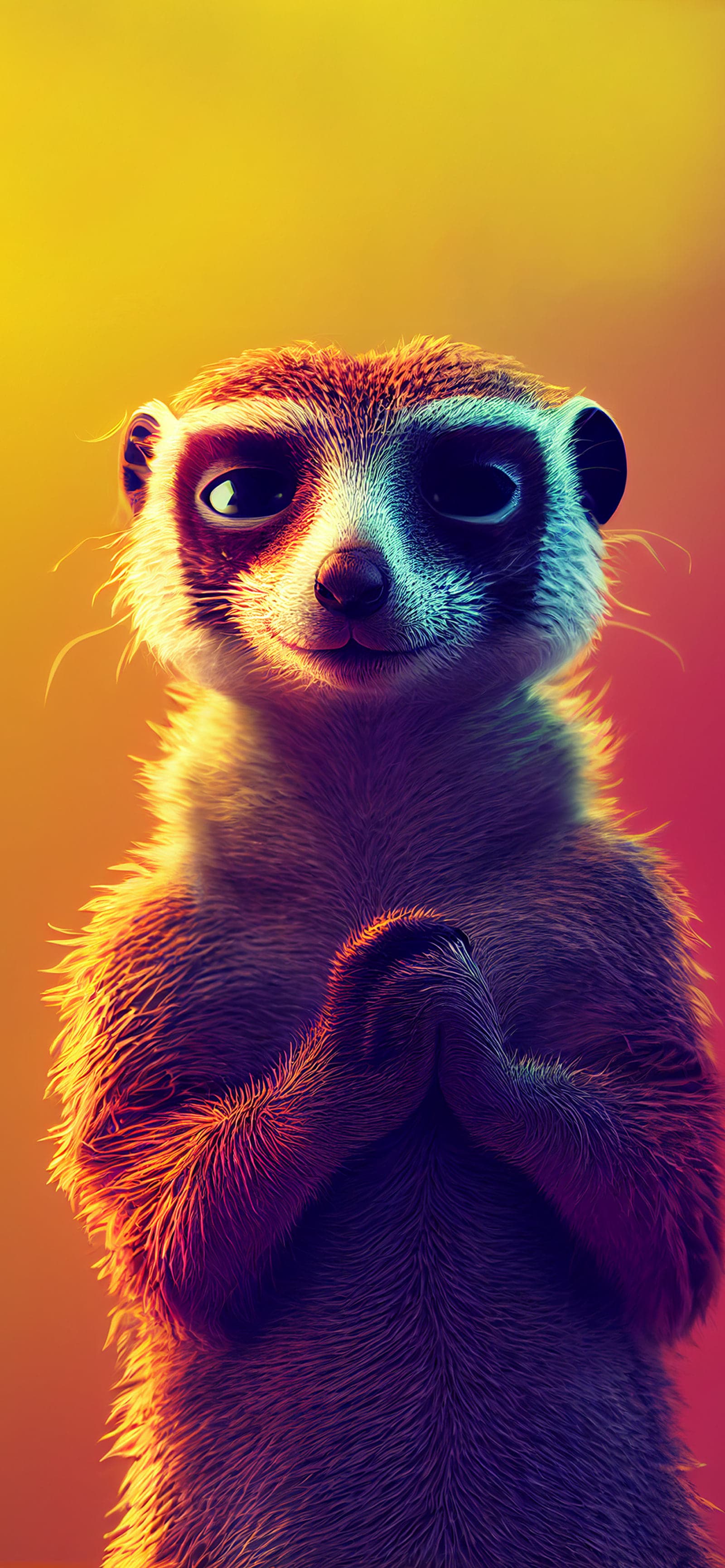 Meerkat Portrait - Pro phone wallpaper