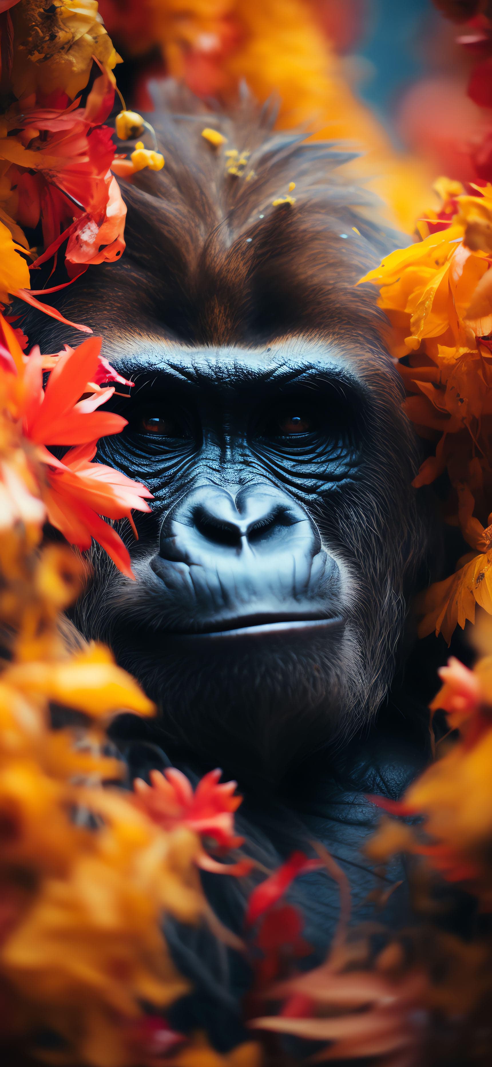 Autumnal Ape - Pro phone wallpaper