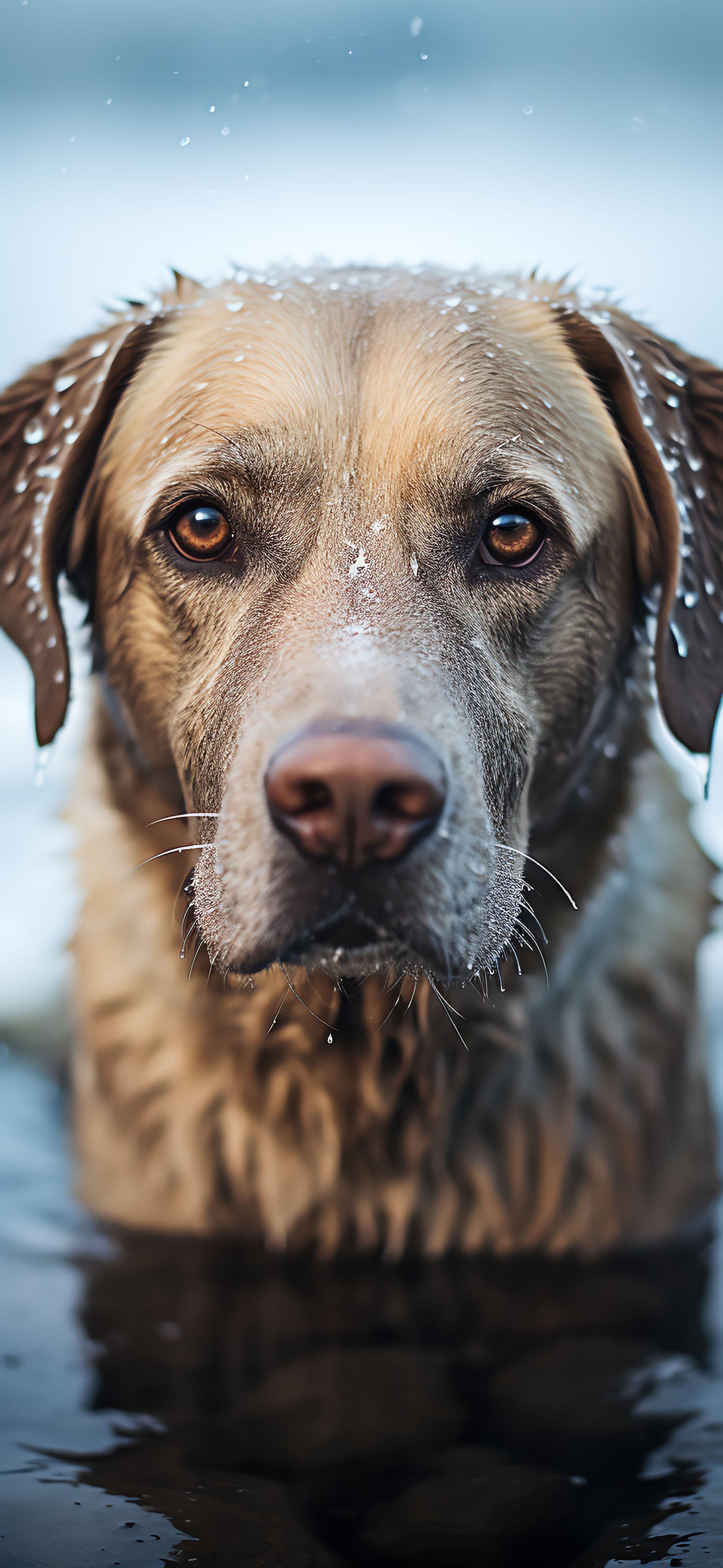 Wet Dog Look - Pro phone wallpaper