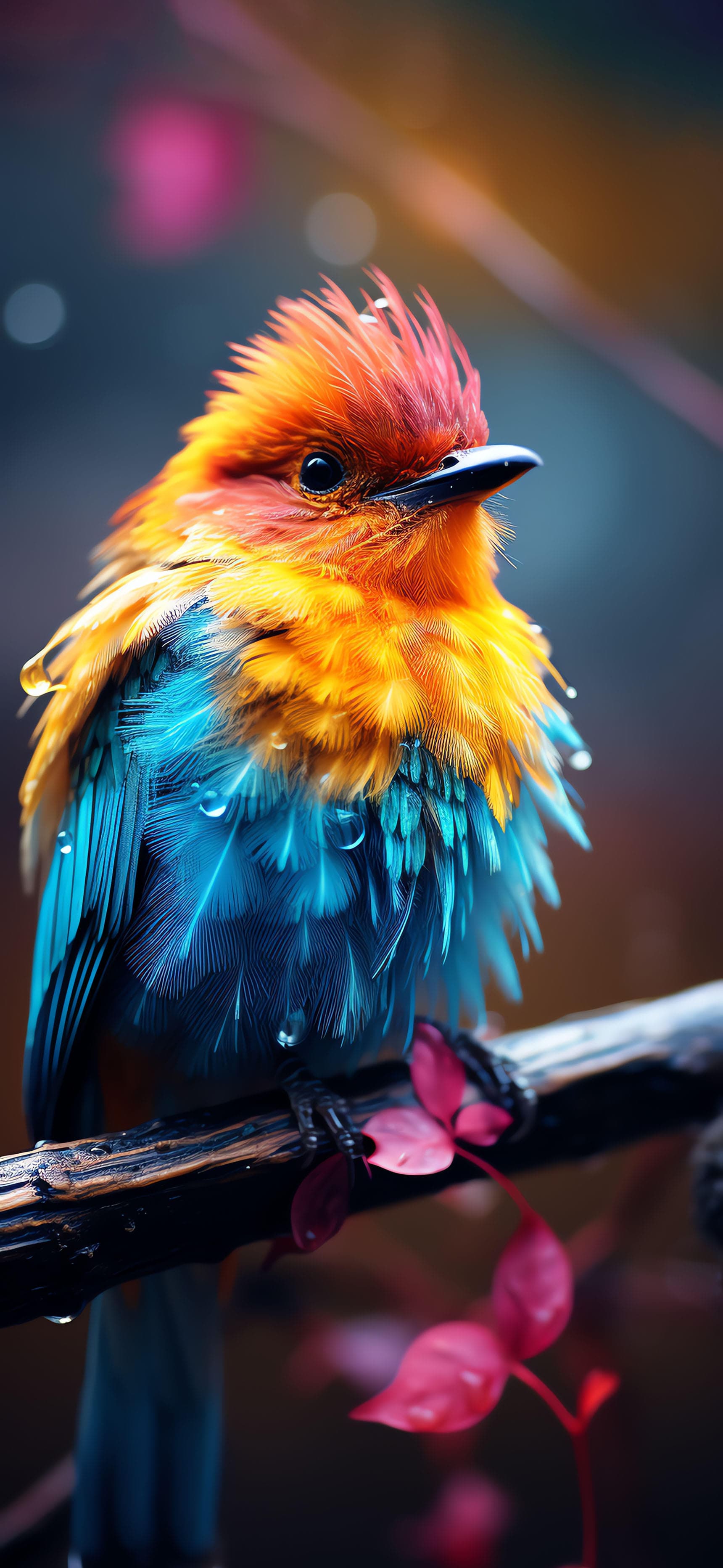 Vibrant Bird - Pro phone wallpaper