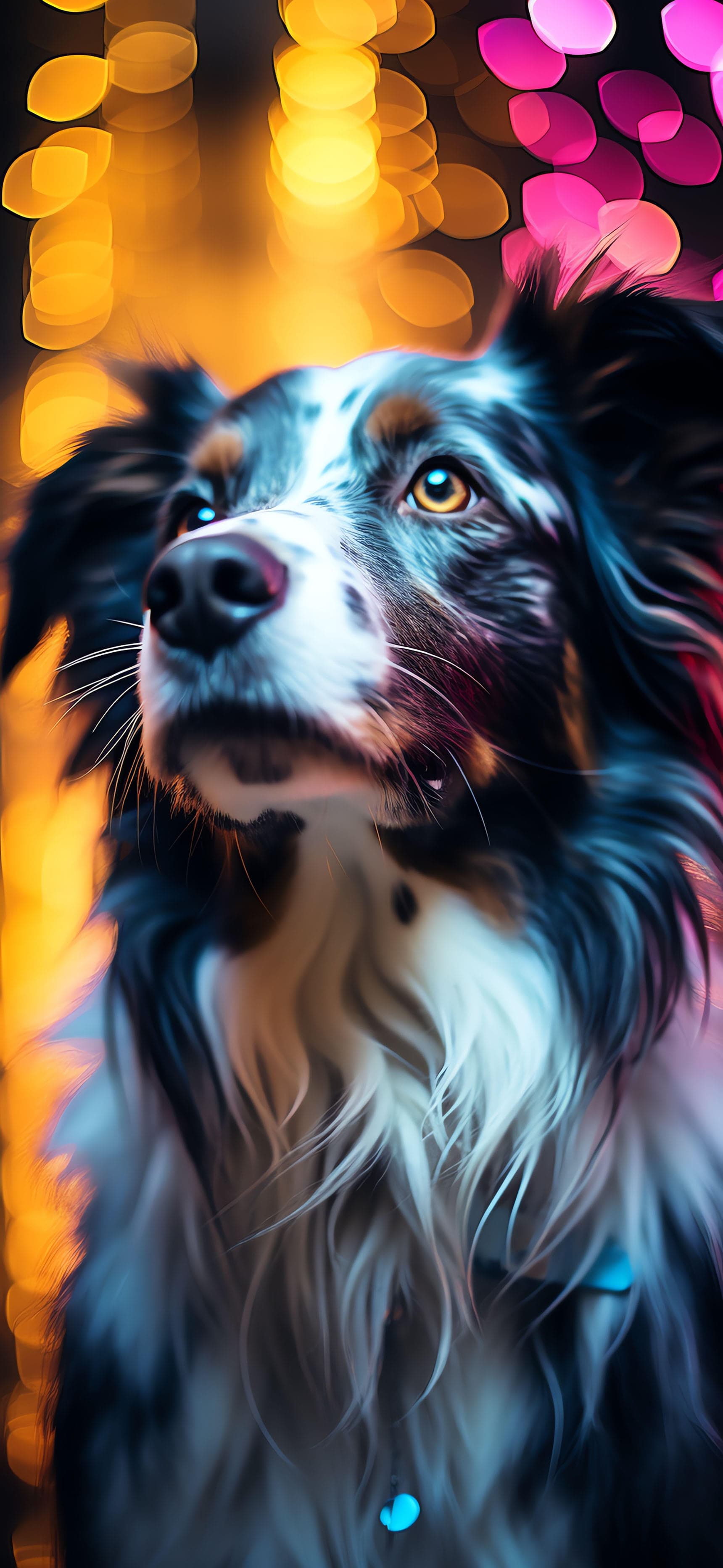 Focused Border Collie - Pro phone wallpaper