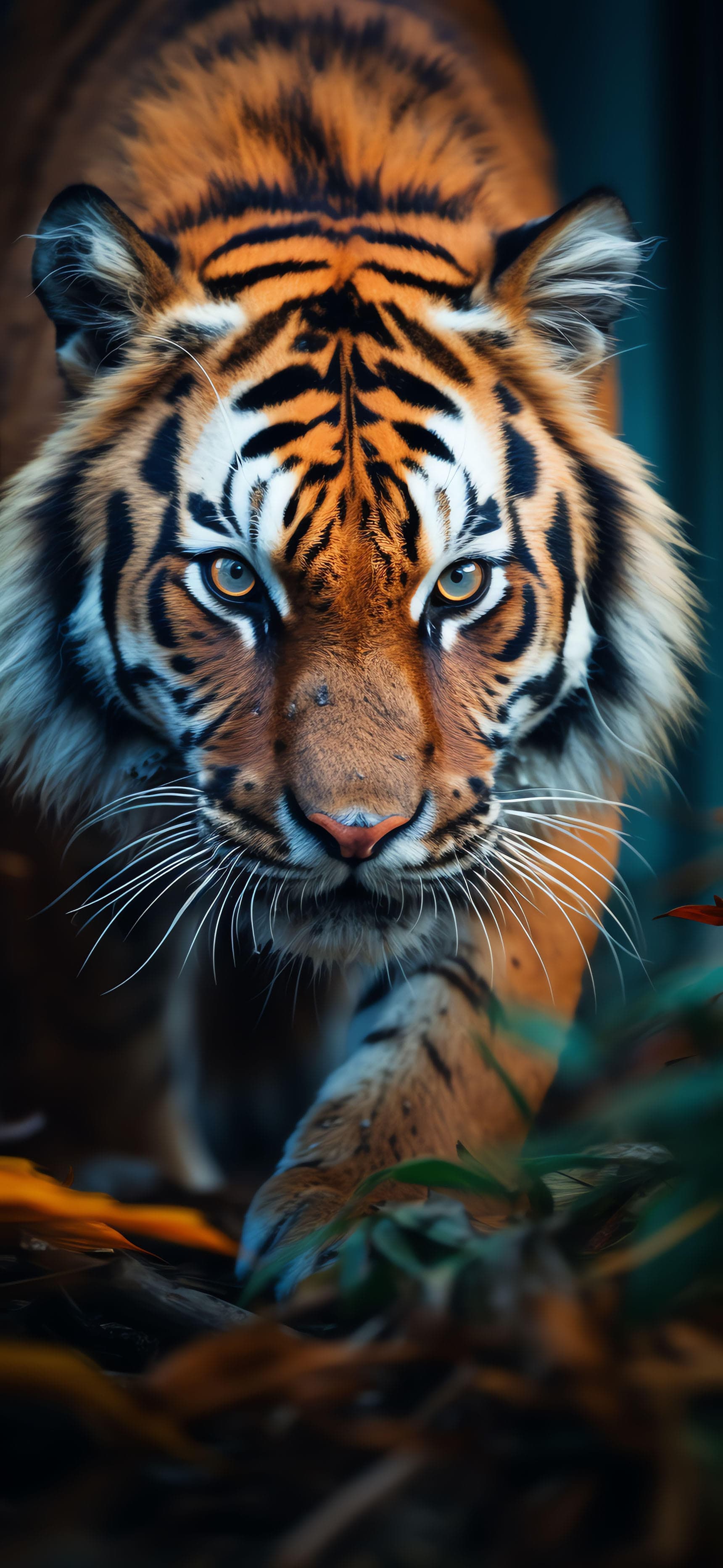 Intense Tiger Gaze - Pro phone wallpaper