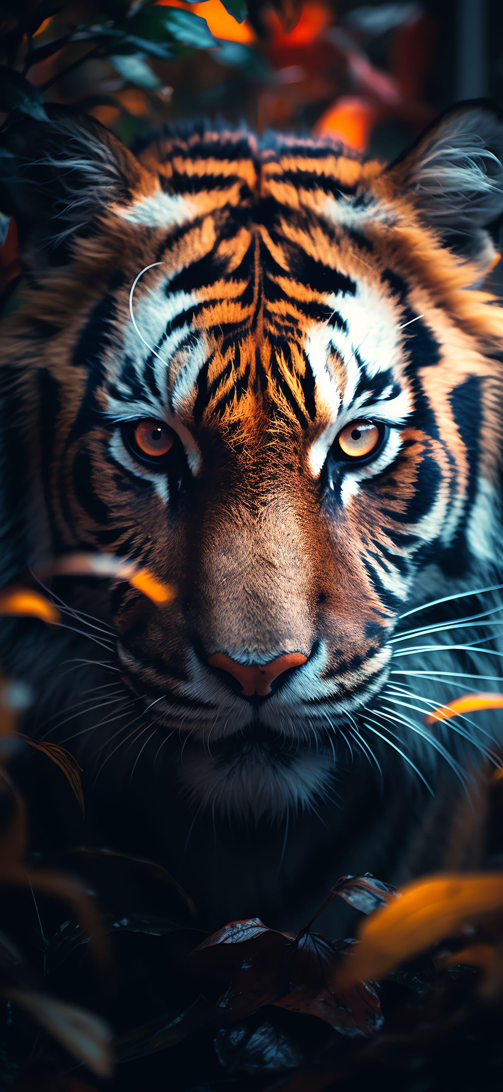 Intense Tiger Stare - Pro phone wallpaper