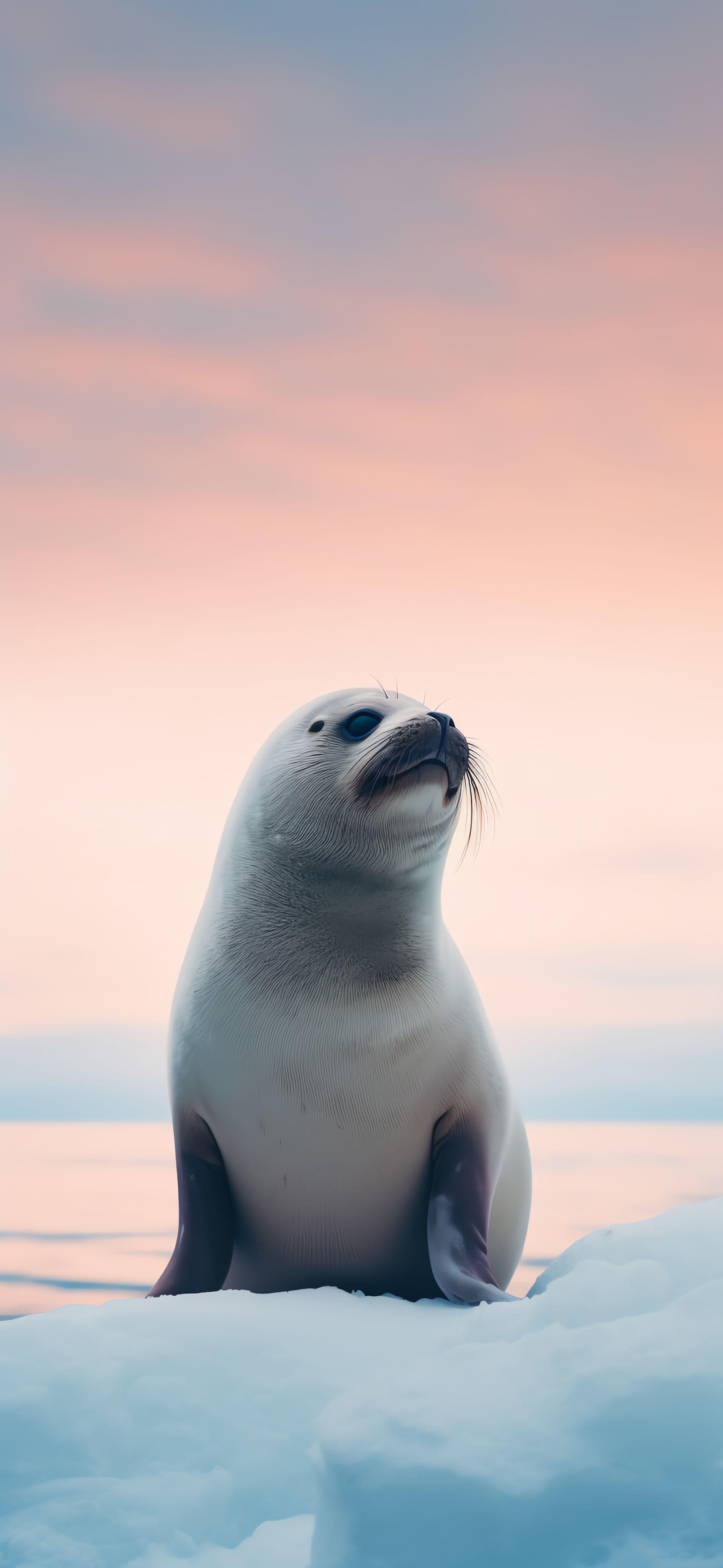 Seal on Ice - Pro phone wallpaper