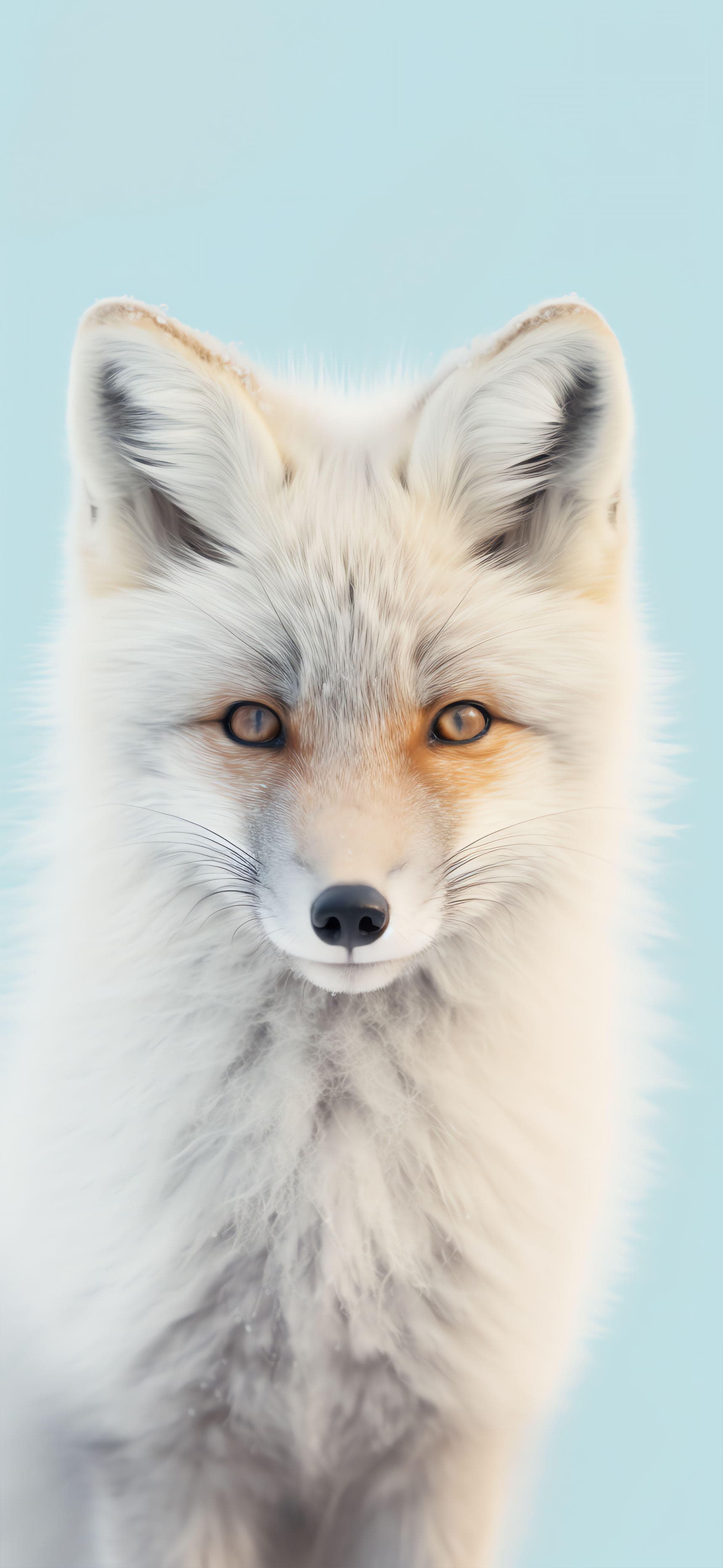 Arctic Fox Portrait - Pro phone wallpaper