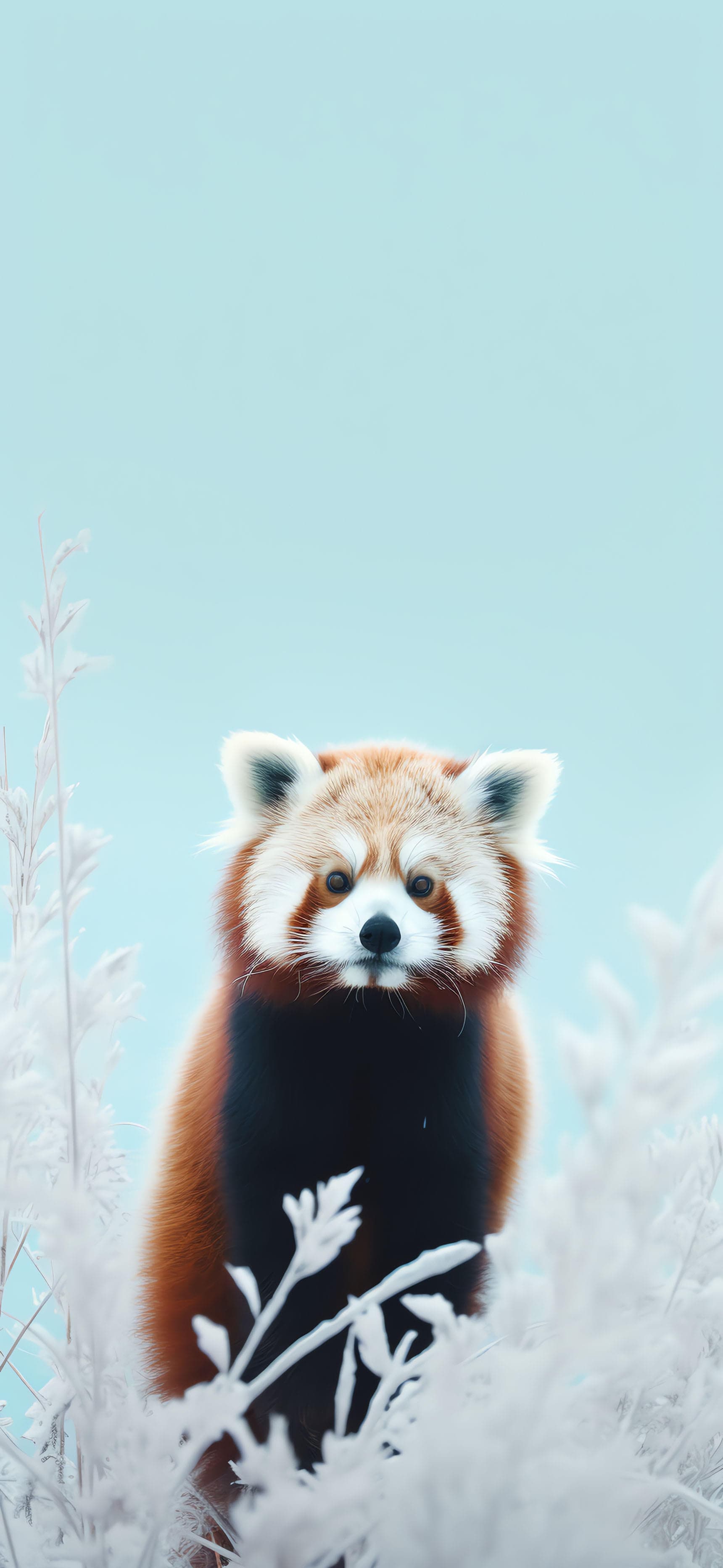 Red Panda Gaze - Pro phone wallpaper