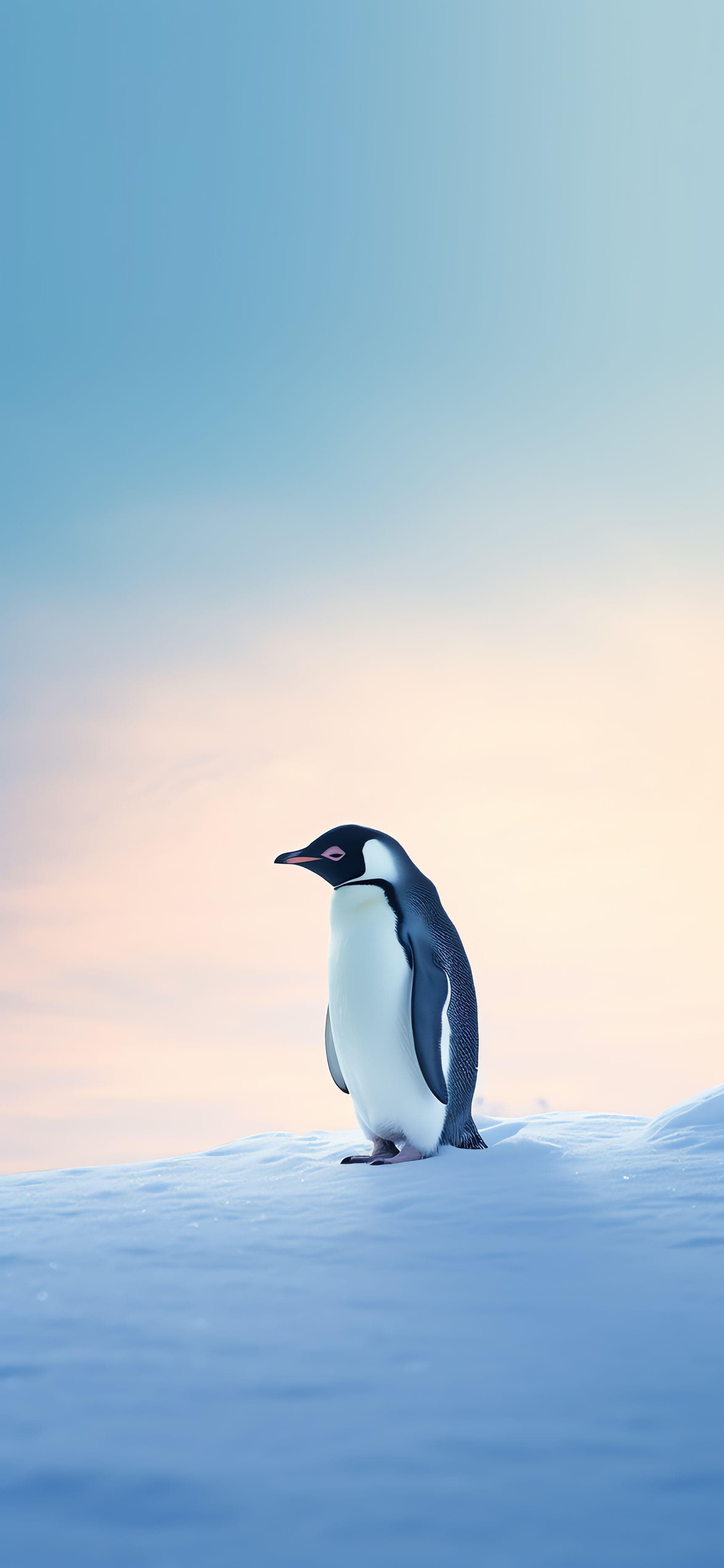 Penguin on Ice - Pro phone wallpaper