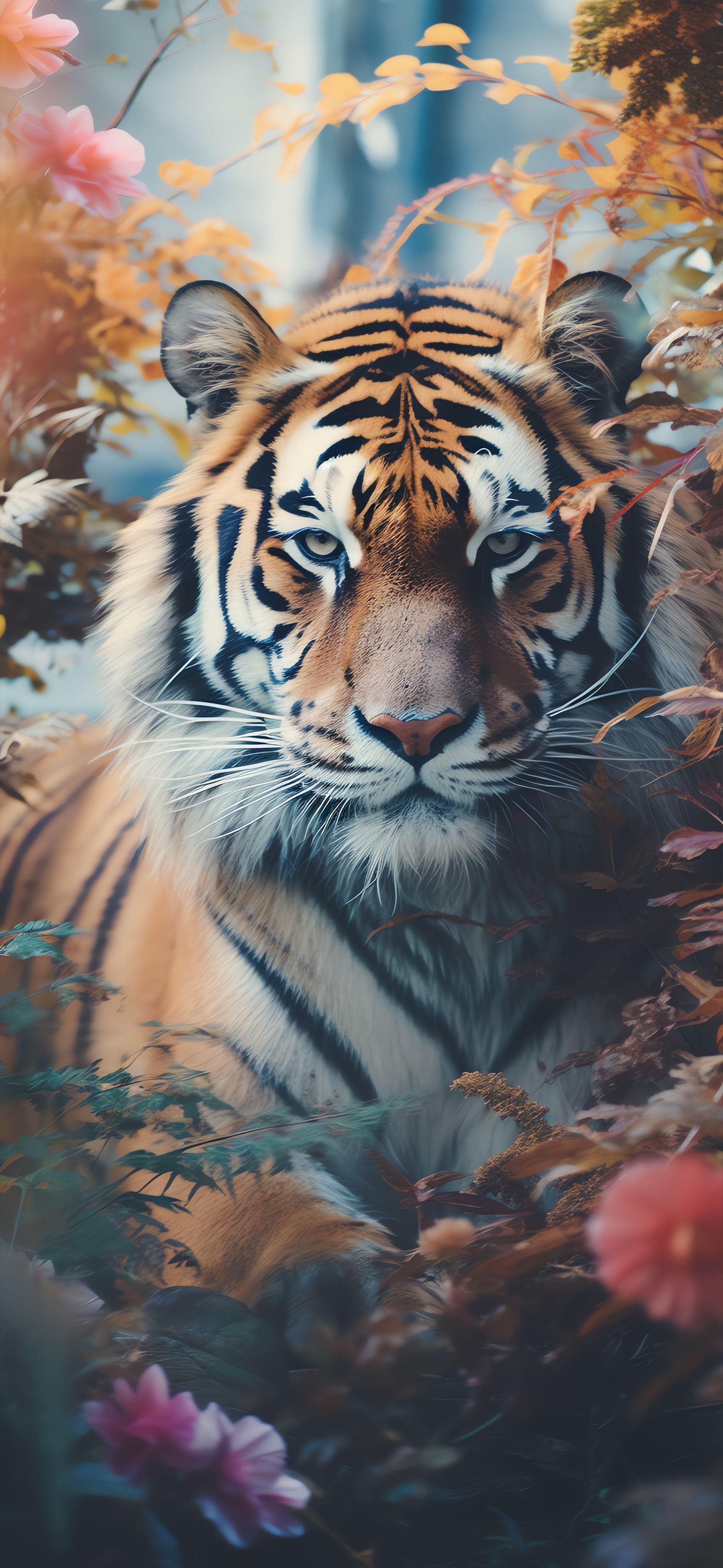 Tiger Jungle Portrait - Pro phone wallpaper