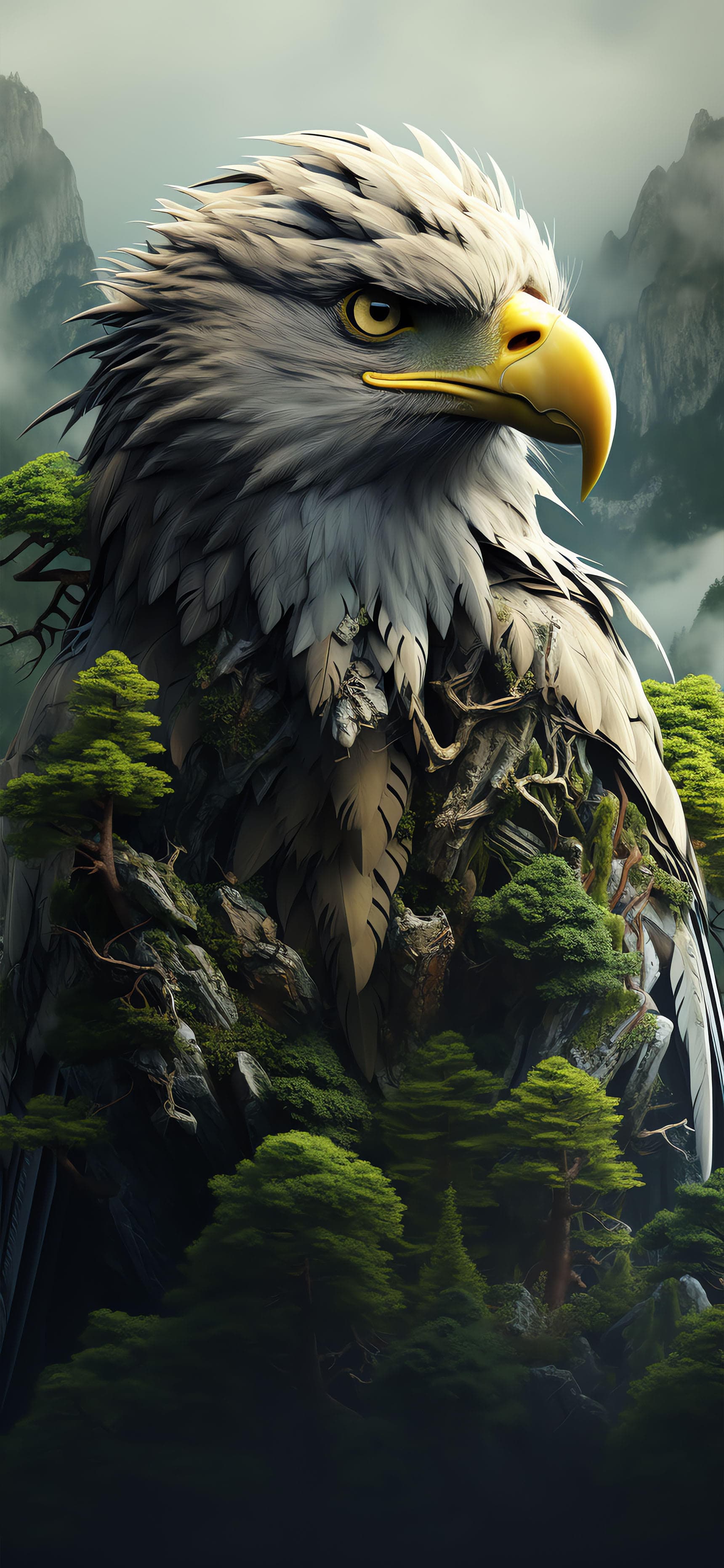 Ethereal Eagle Habitat - Pro phone wallpaper