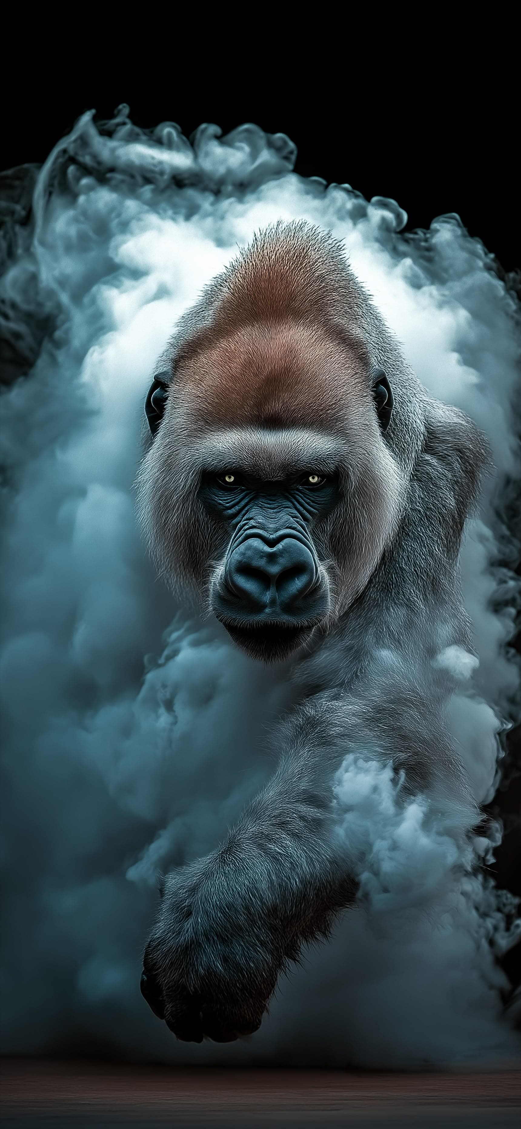 Blue Mist Gorilla - Pro phone wallpaper