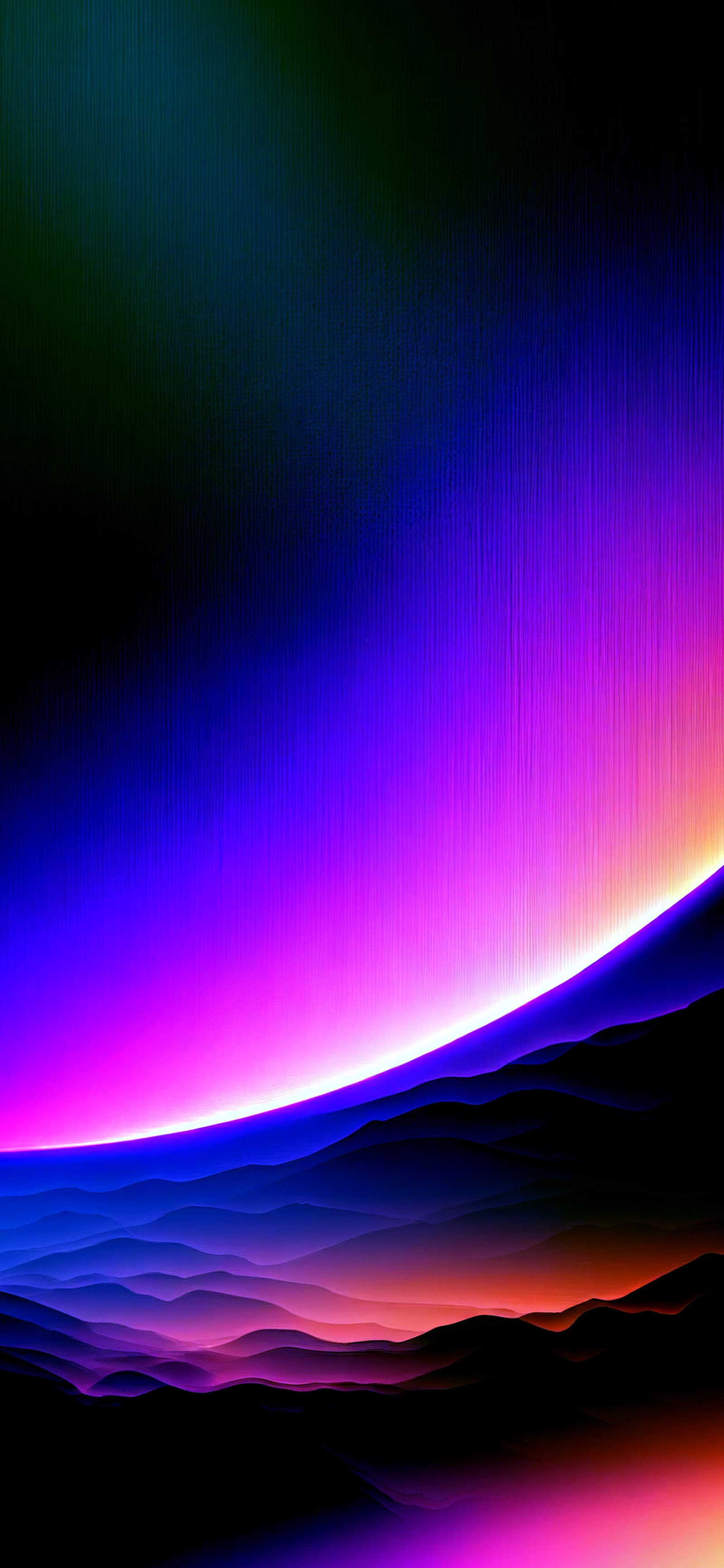 Neon Horizon Landscape - Pro phone wallpaper