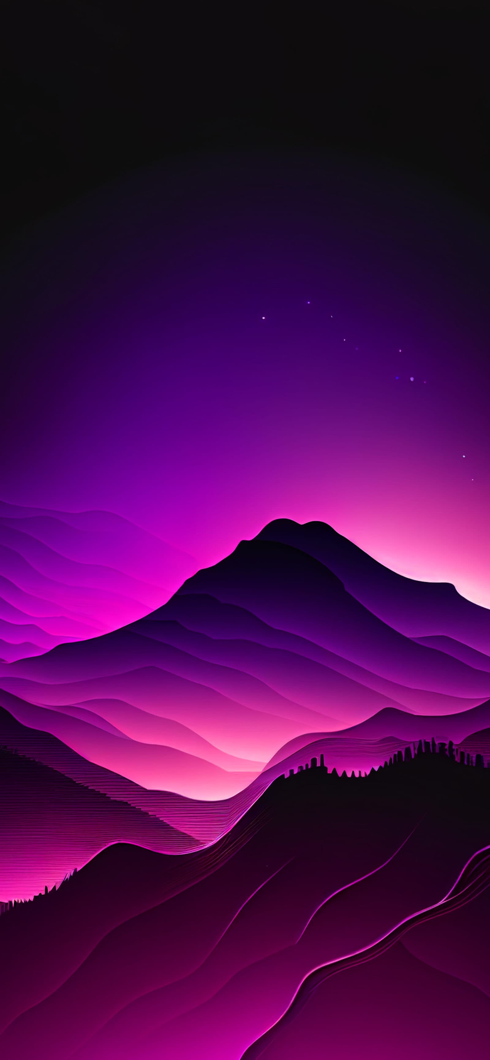 Purple Mountain Majesty - Pro phone wallpaper
