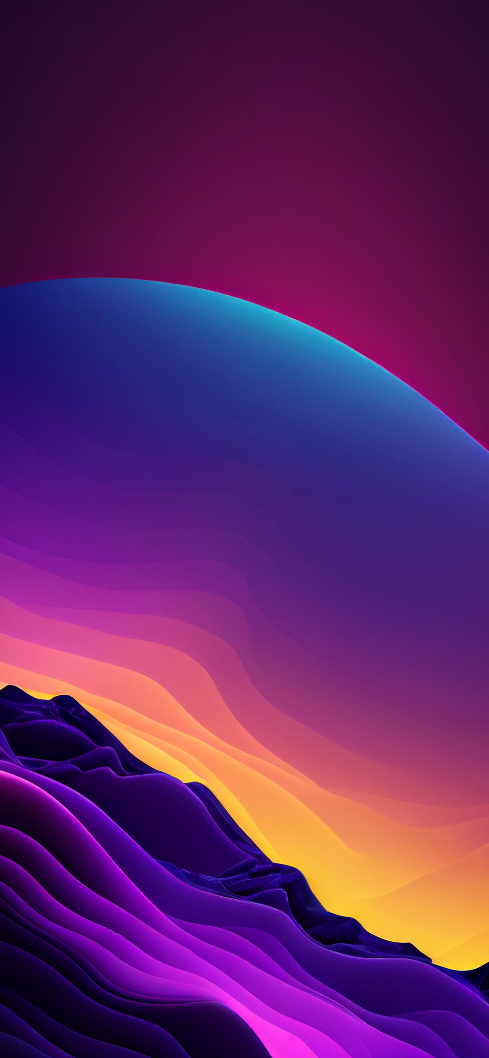 Sunset Terrain - Pro phone wallpaper