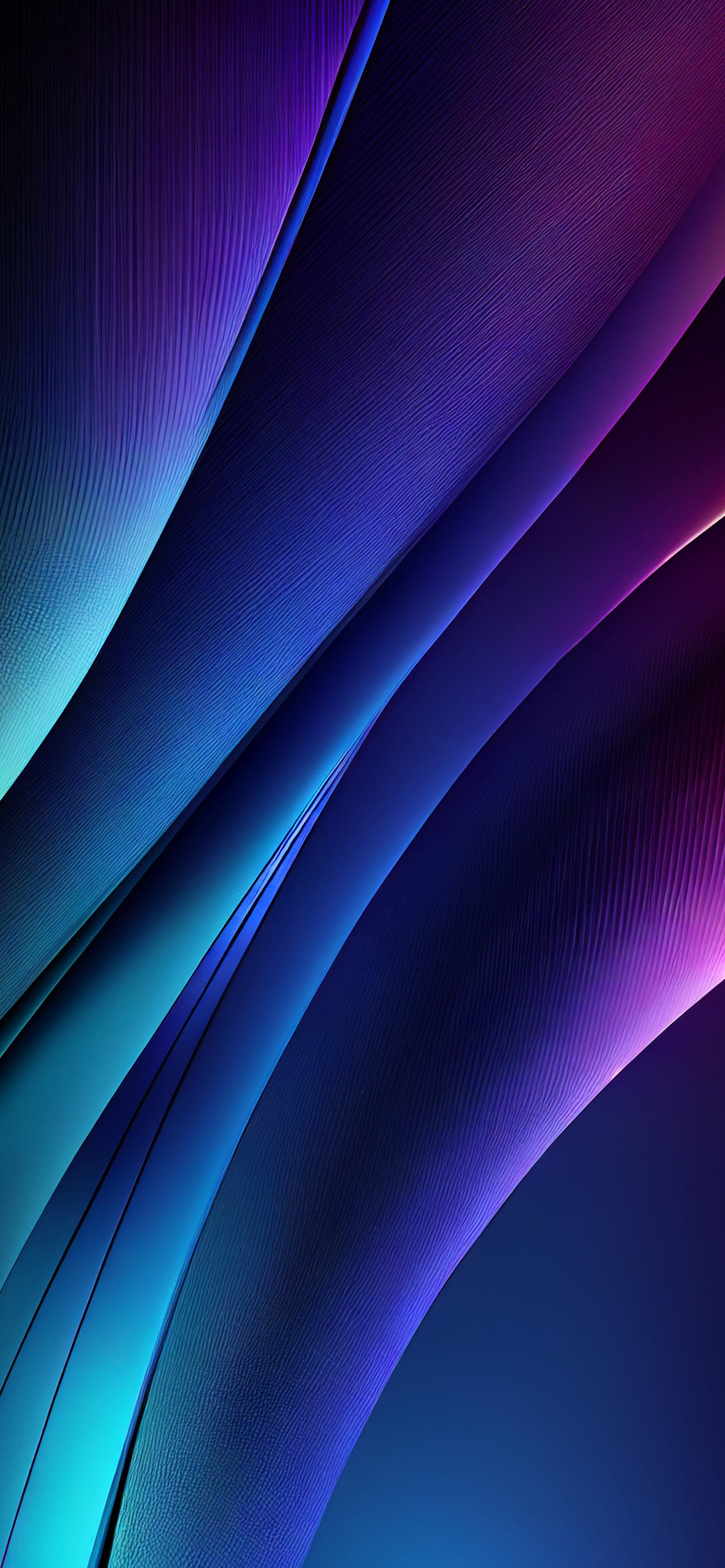Iridescent Flowing Strands - Pro phone wallpaper
