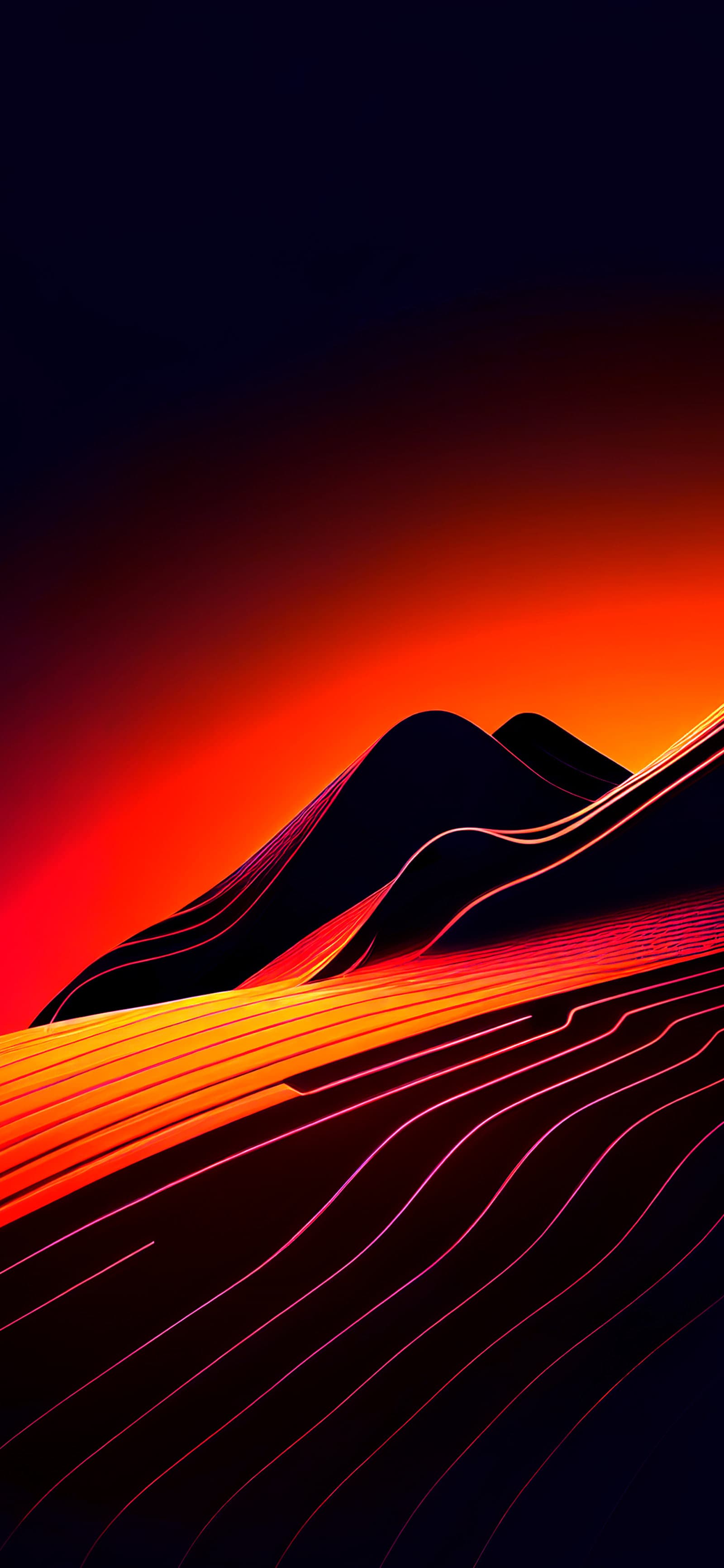 Lava Ridges - Pro phone wallpaper