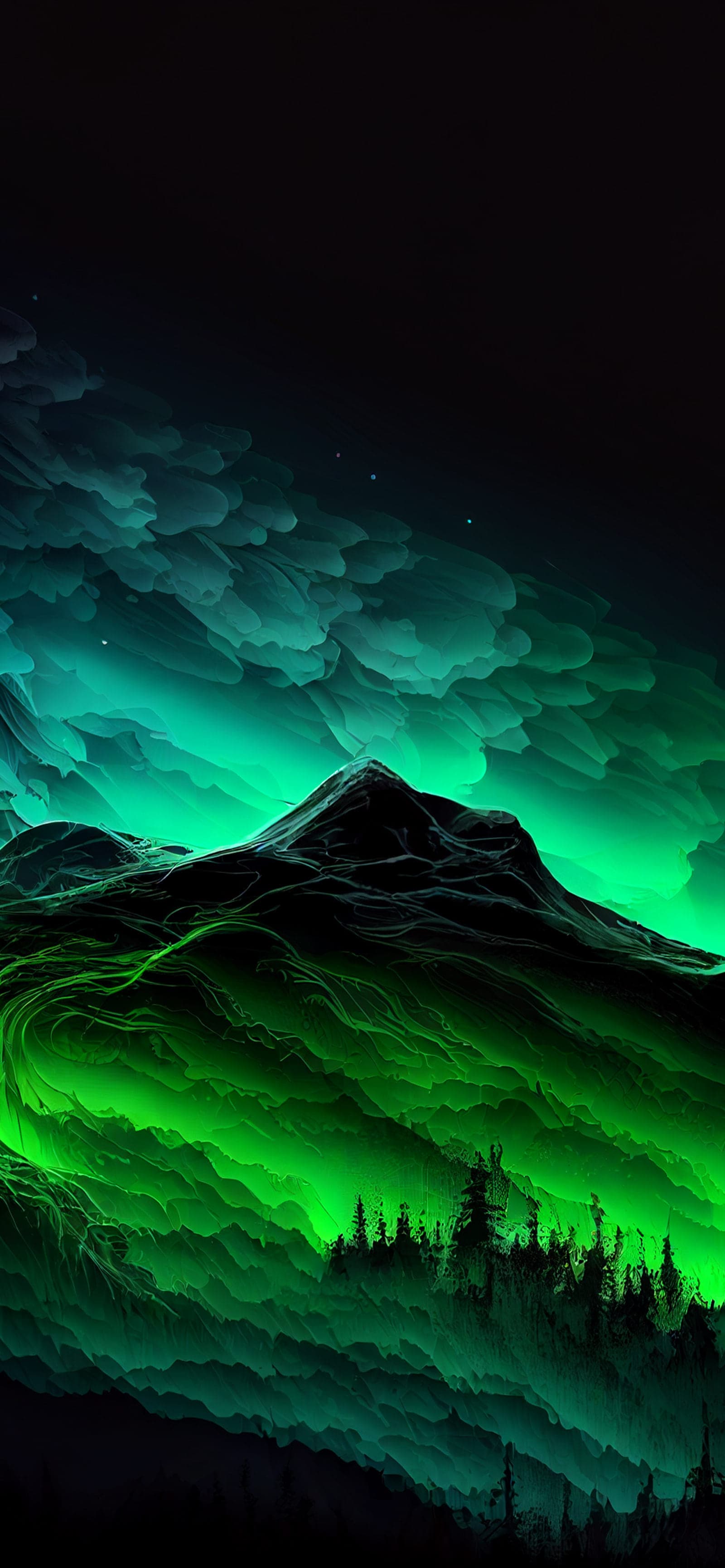 Emerald Peaks - Pro phone wallpaper