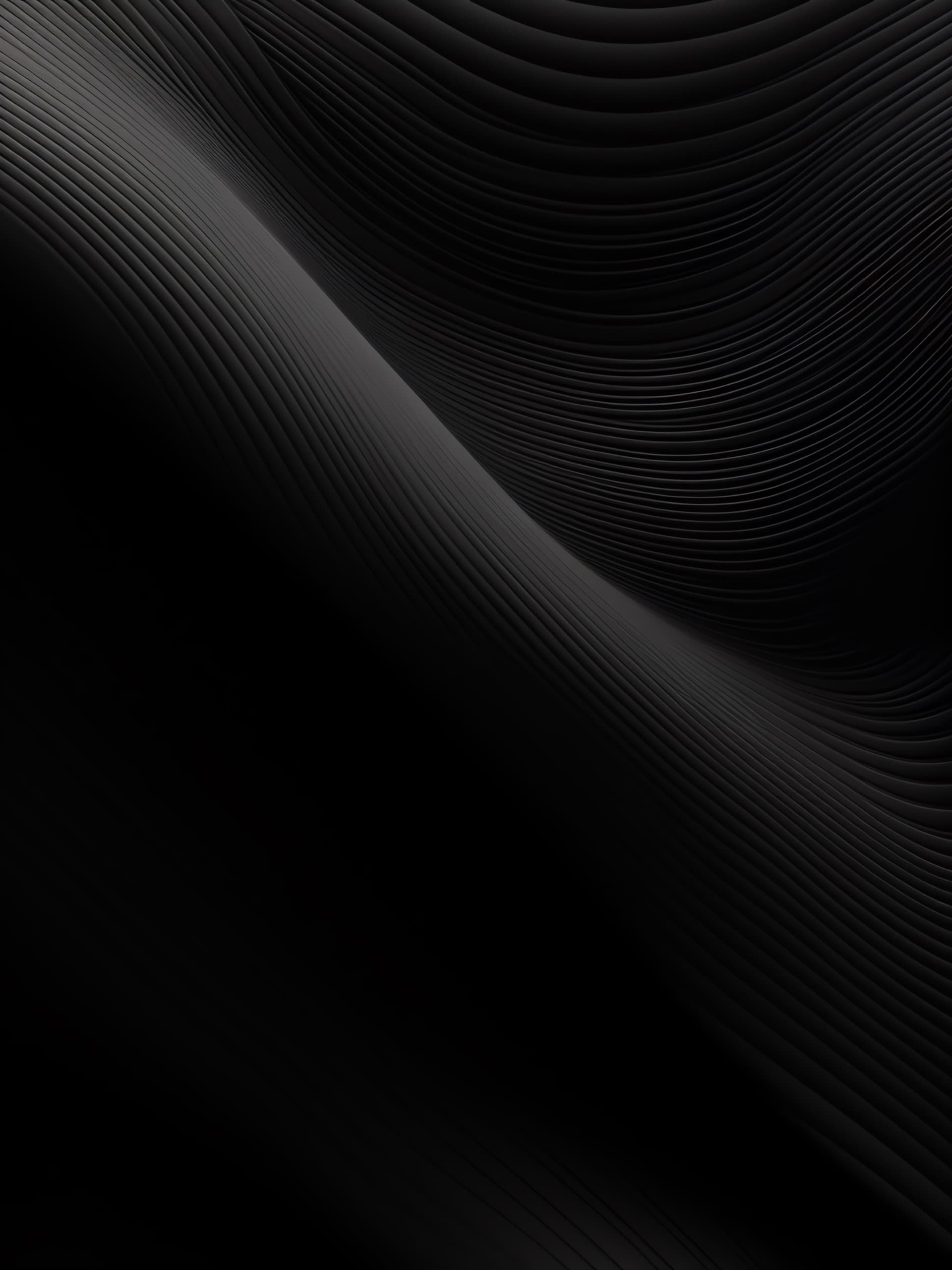 Dark Wavy Lines - Pro phone wallpaper