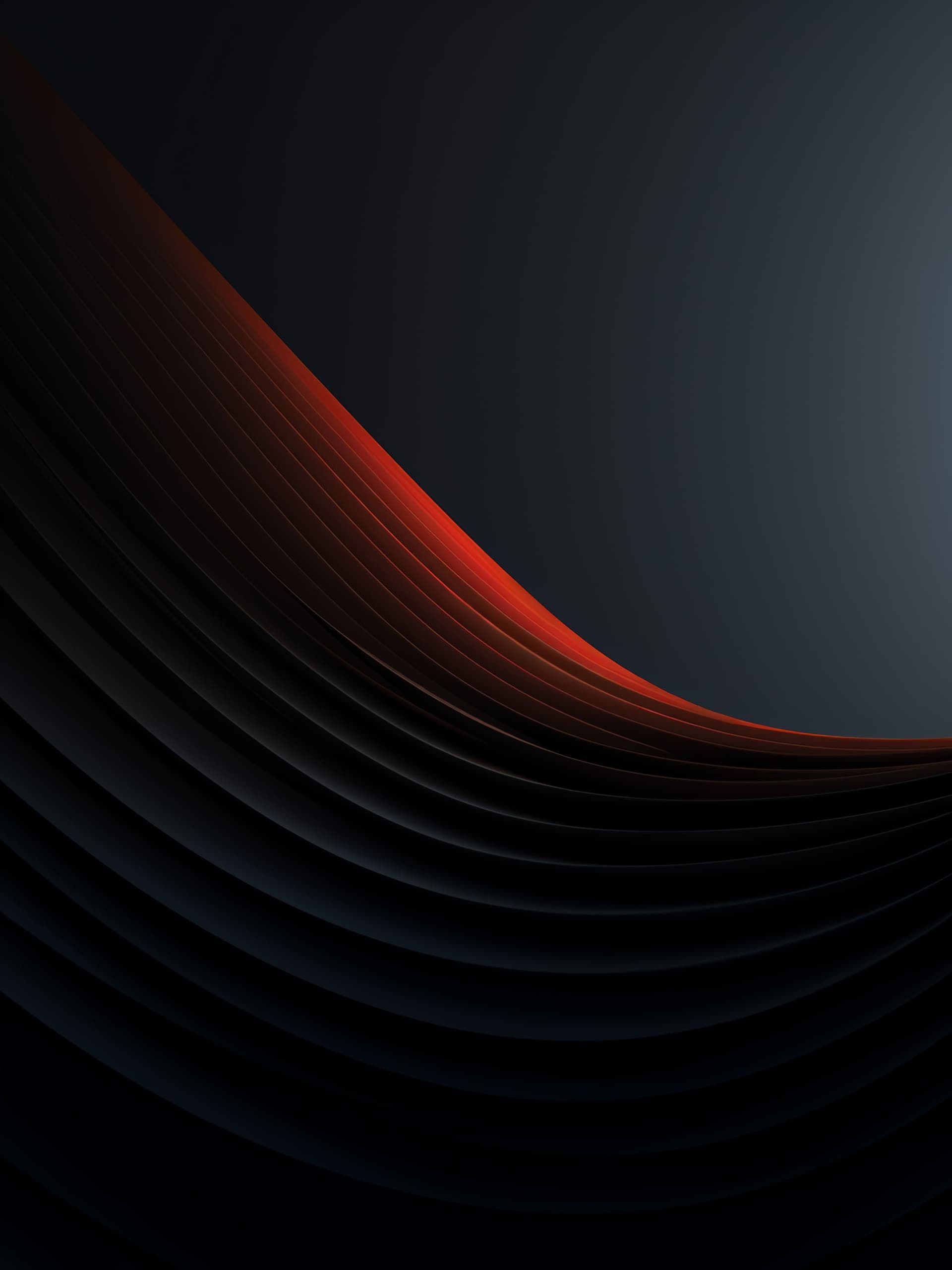 Crimson Wave Curves - Pro phone wallpaper