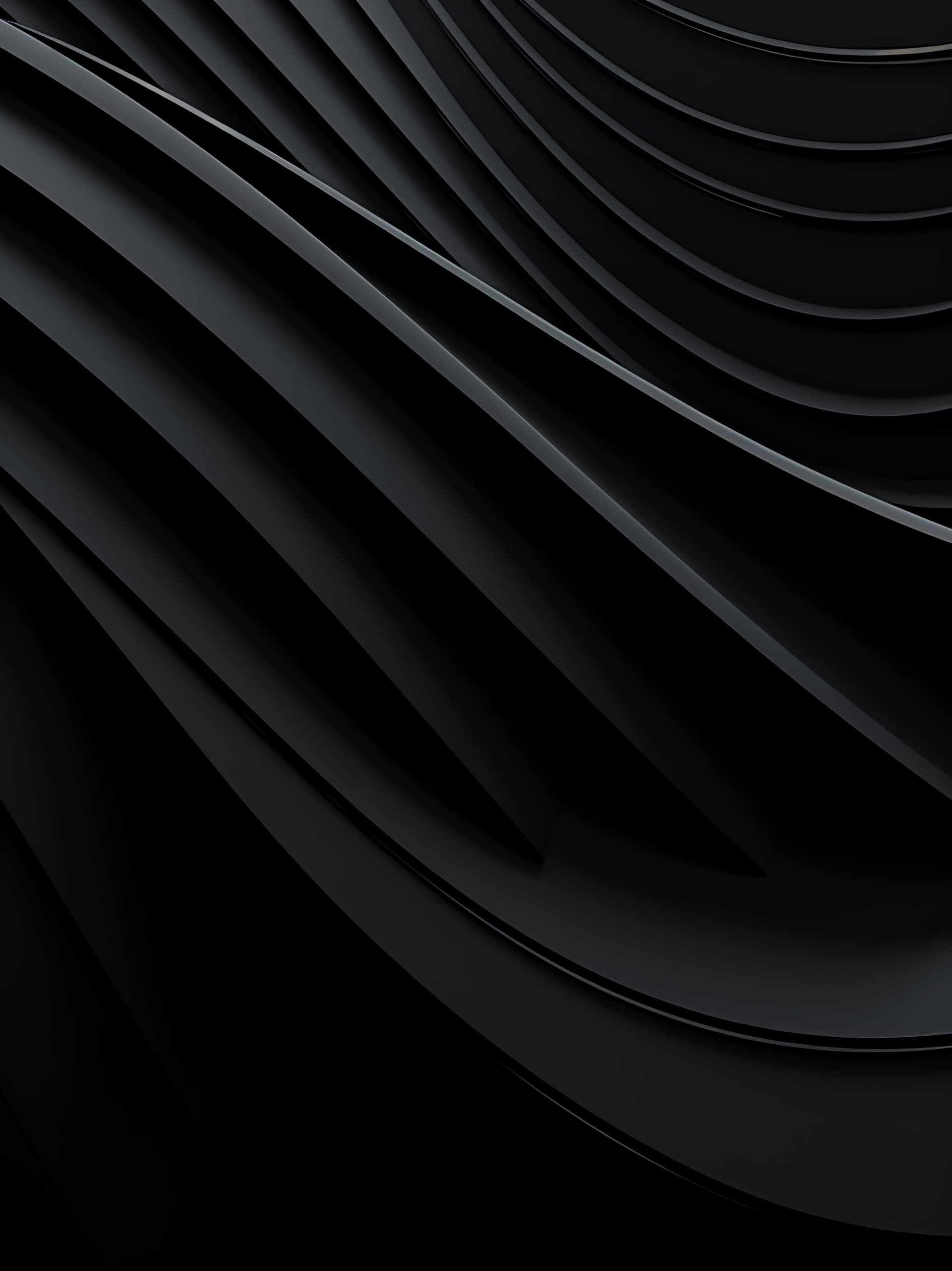 Dark Wavy Lines - Pro phone wallpaper