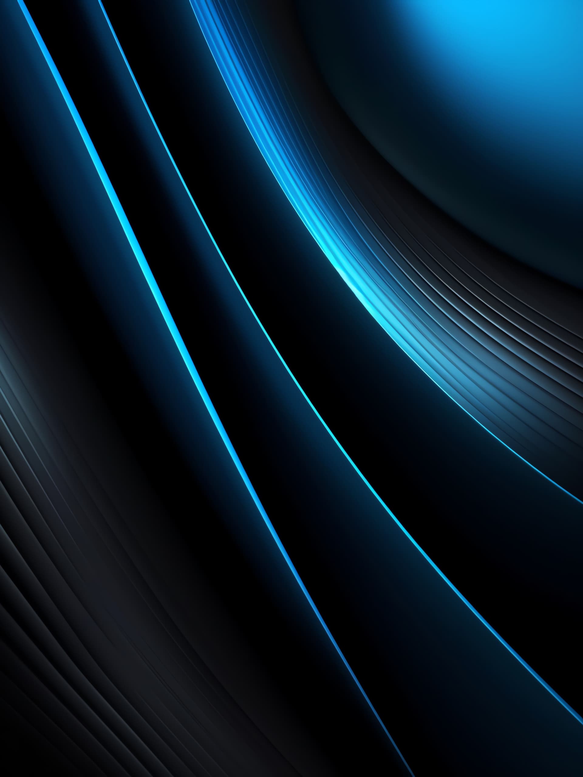 Electric Blue Waves - Pro phone wallpaper