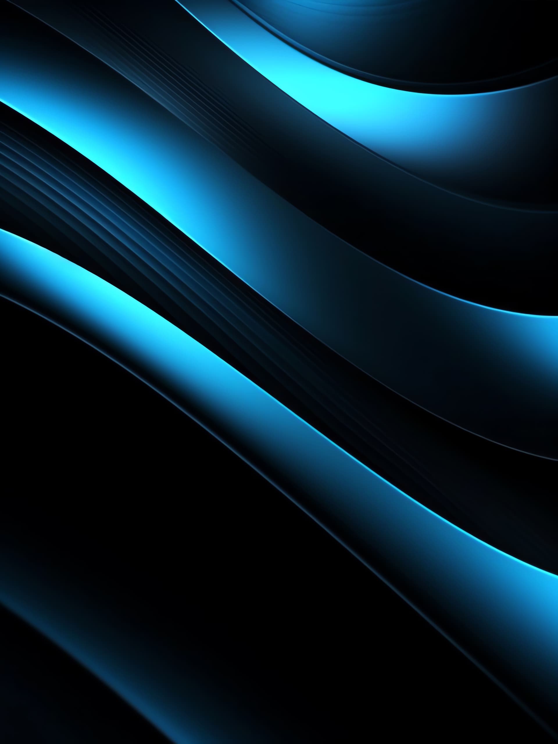 Azure Waveforms - Pro phone wallpaper