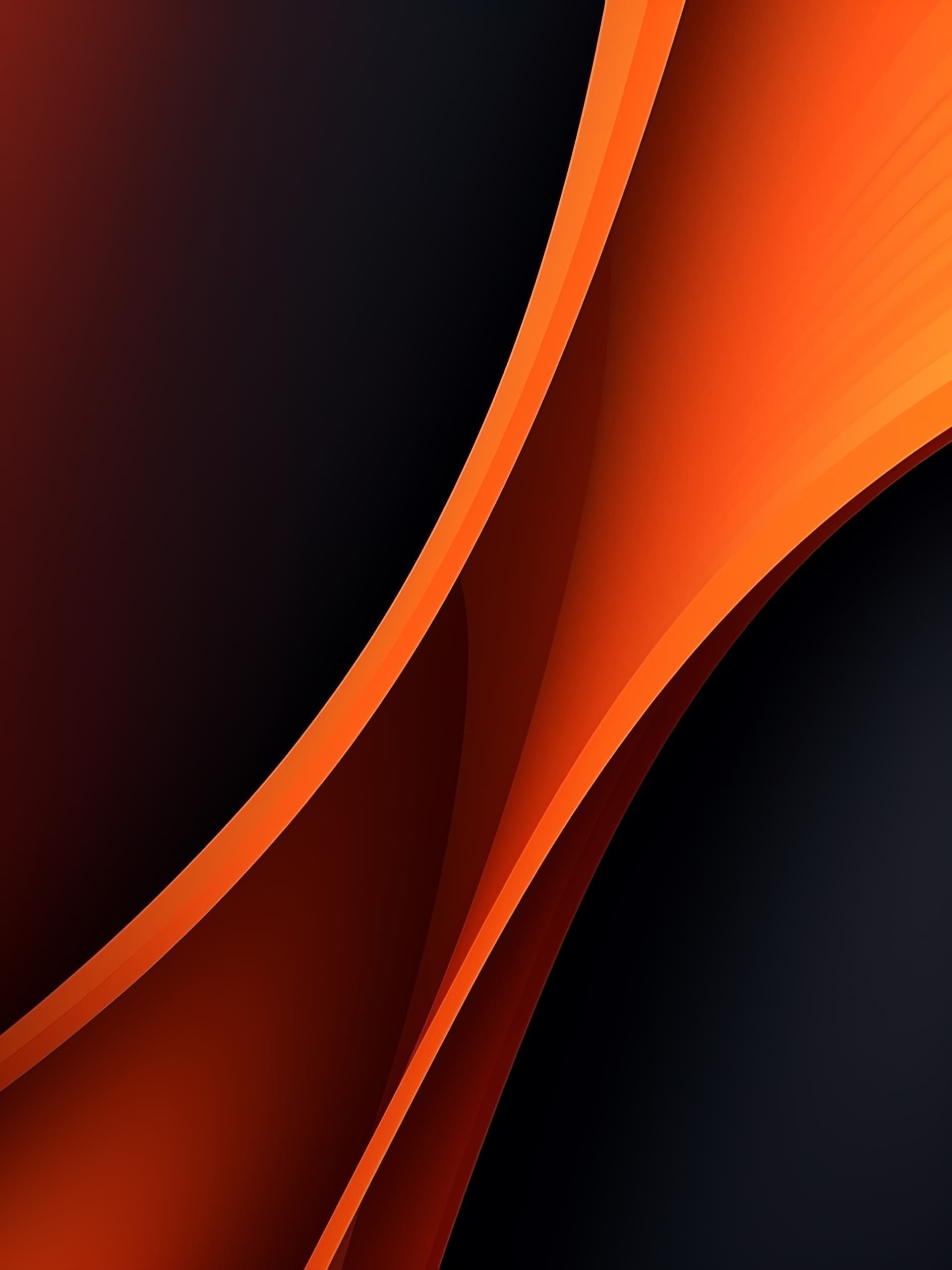 Abstract Orange Swirls - Pro phone wallpaper