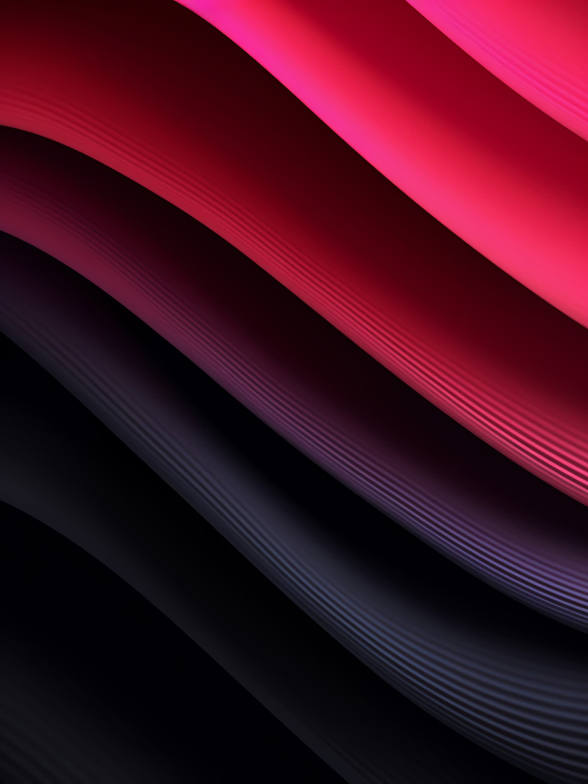 Crimson Wave Pattern - Pro phone wallpaper