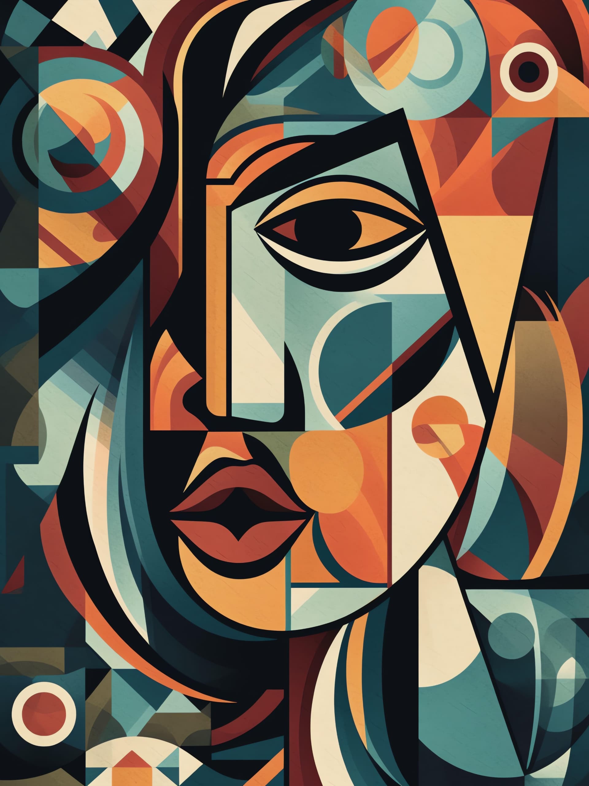 Geometric Face Art - Pro phone wallpaper