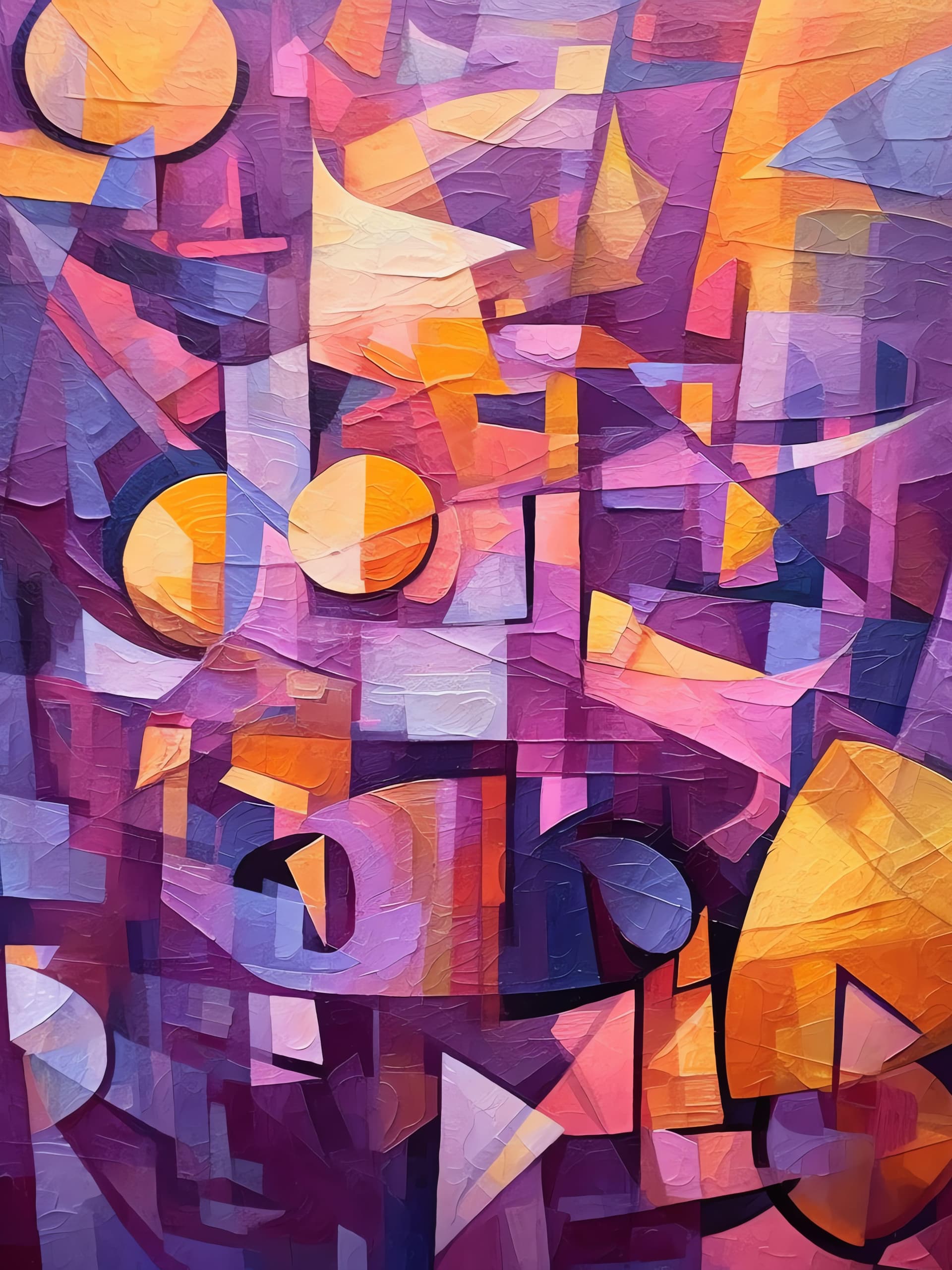 Abstract Purple Forms - Pro phone wallpaper